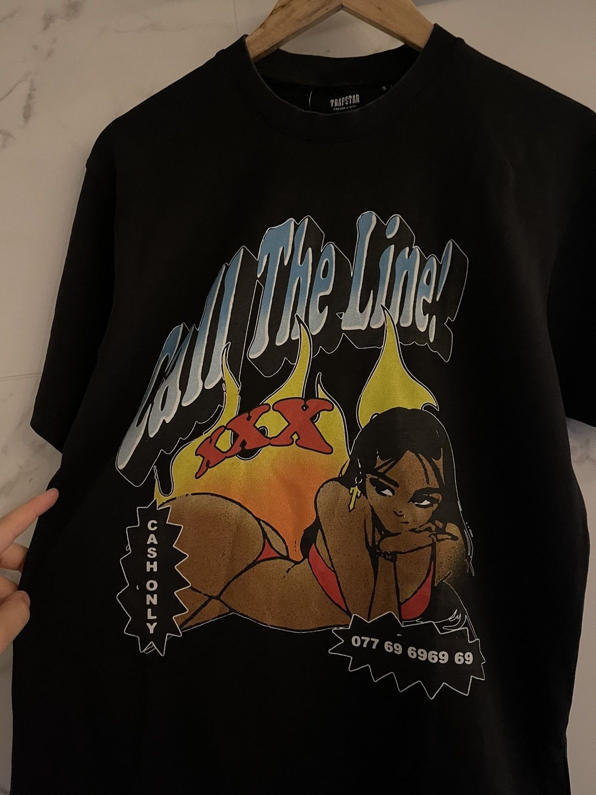 Trapstar London Trapstar Call The Line nudie girl t-shirt sex tee Size US S / EU 44-46 / 1 - 5 Thumbnail