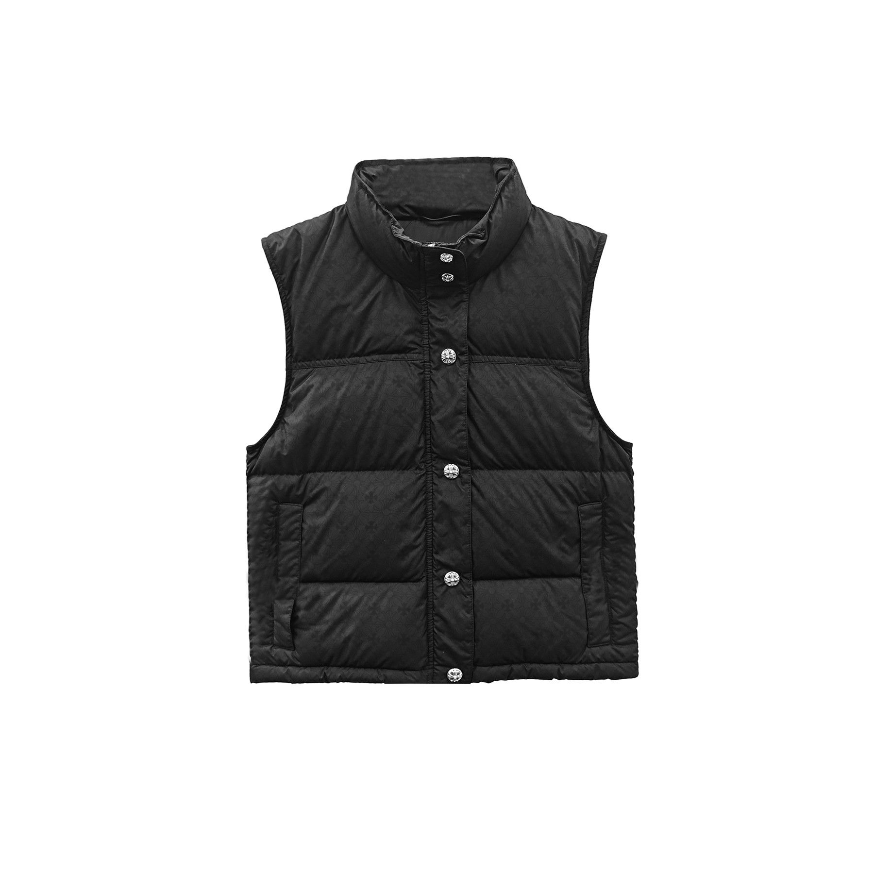 Chrome Hearts Chrome Hearts Women's Monogram Cross Pattern Puffer Vest Size XS / US 0-2 / IT 36-38 - 1 Thumbnail