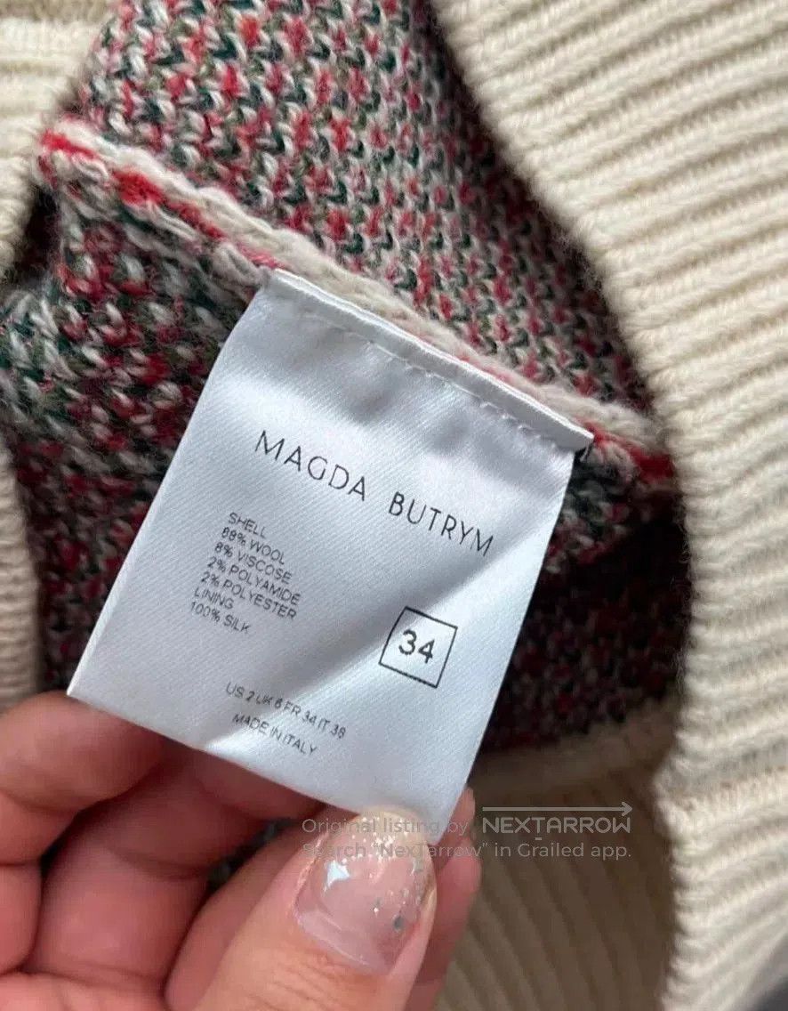 Magda Butrym New Magda Butrym Floral Knit Sweater. Size XXS / US 00 / IT 34 - 7 Thumbnail