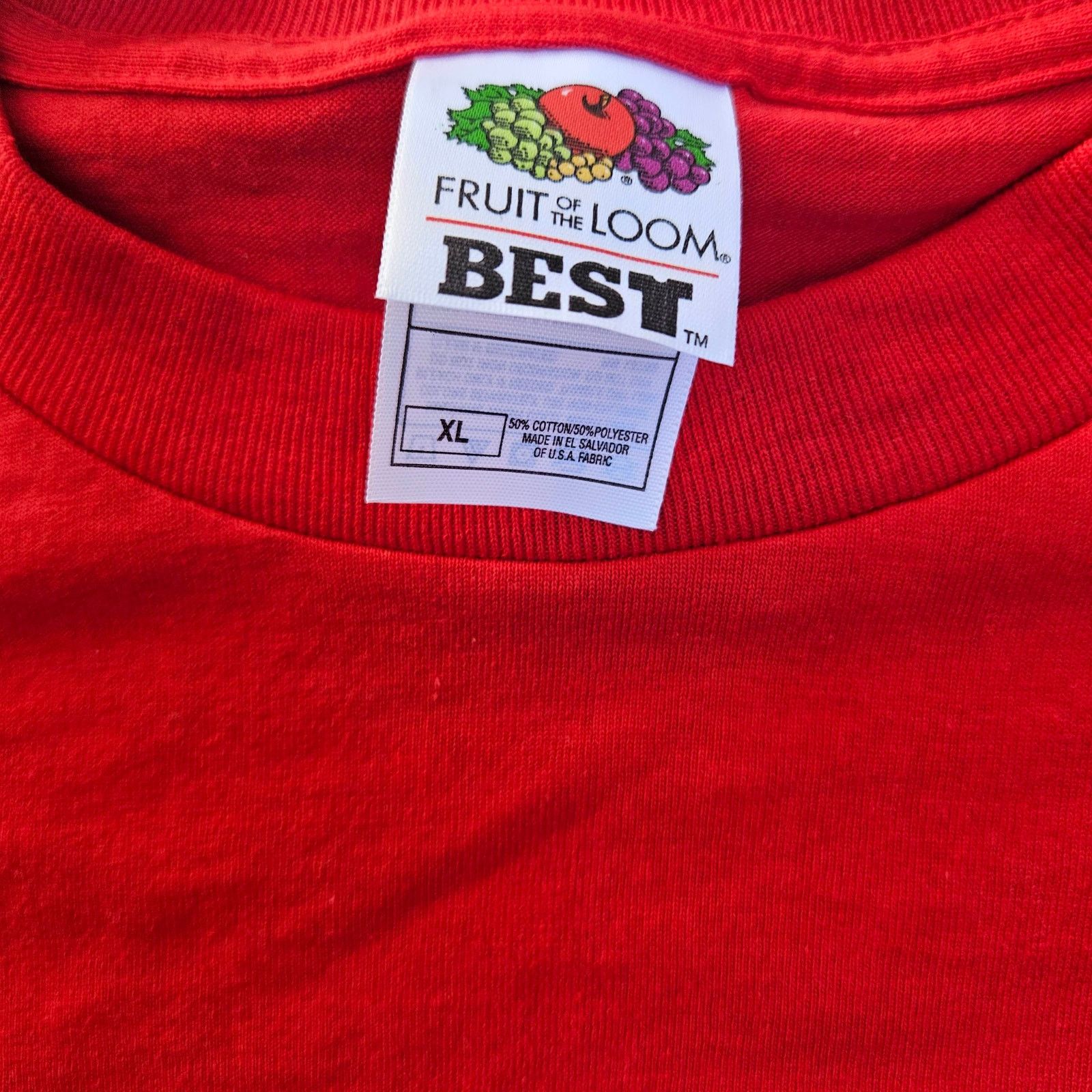 Fruit Of The Loom Y2K Red T-shirt Size XL Hawaii Theme Size US XL / EU 56 / 4 - 3 Thumbnail