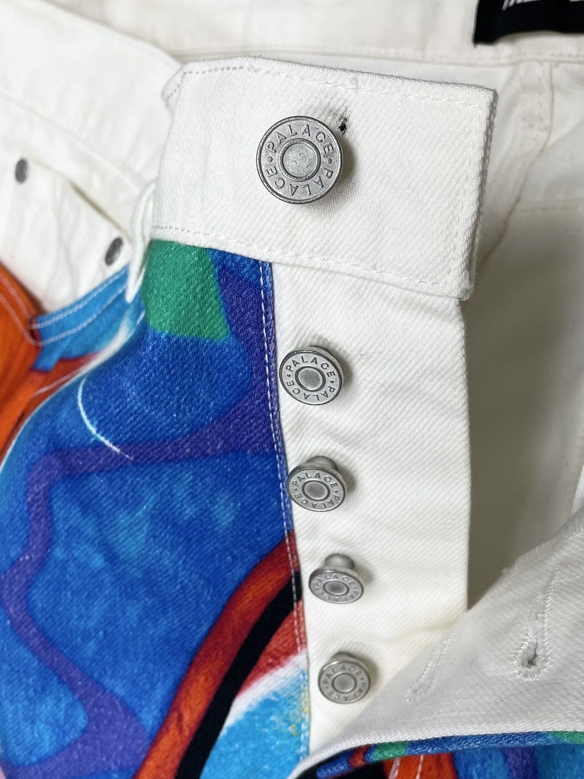 Palace Palace x Zomby DJ Graphic Printed Jeans Supreme White Pants Size US 34 / EU 50 - 15 Thumbnail