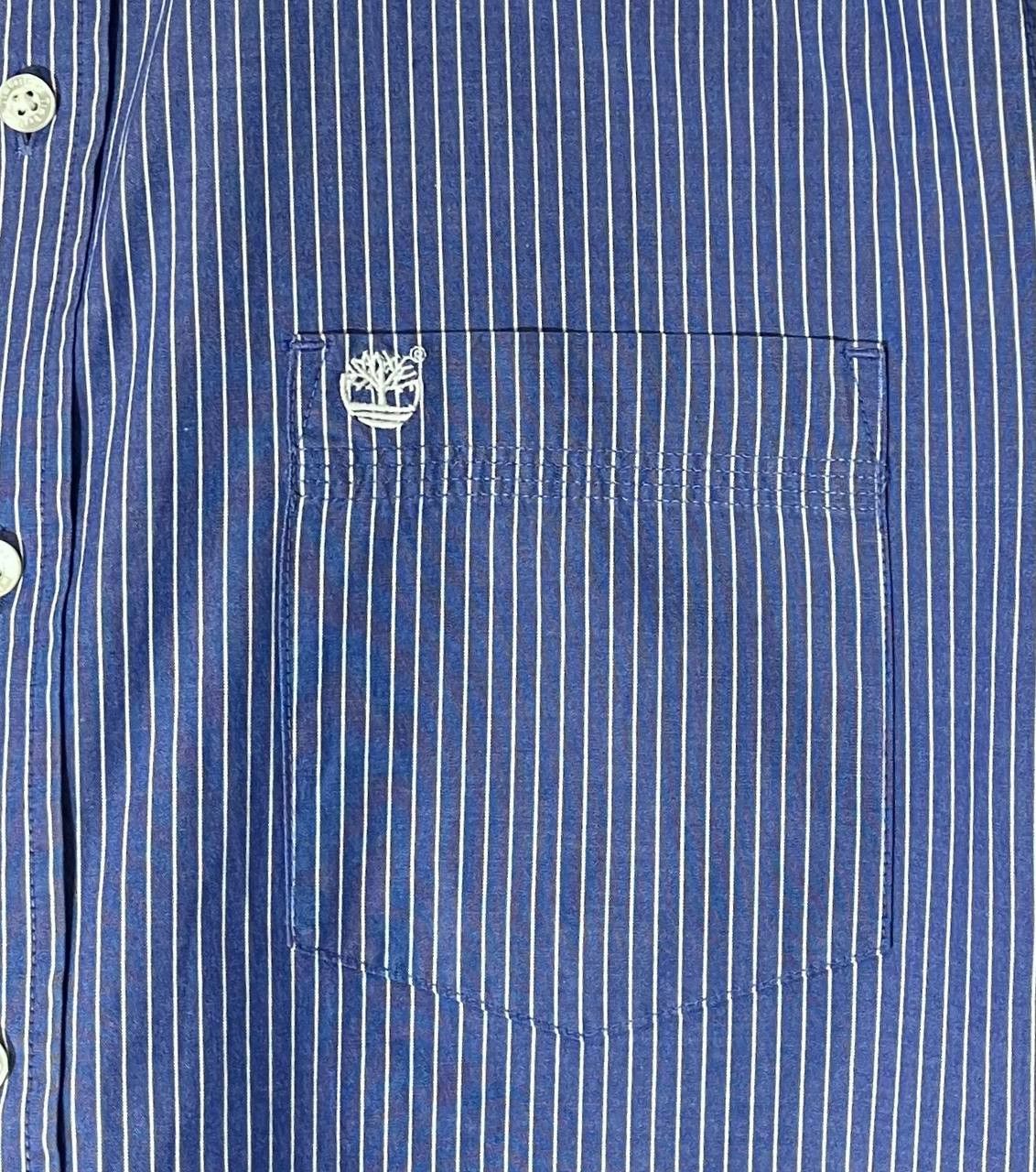 Timberland Timberland Casual Shirt Blue Striped Button Down Long Sleeve Size US M / EU 48-50 / 2 - 3 Thumbnail