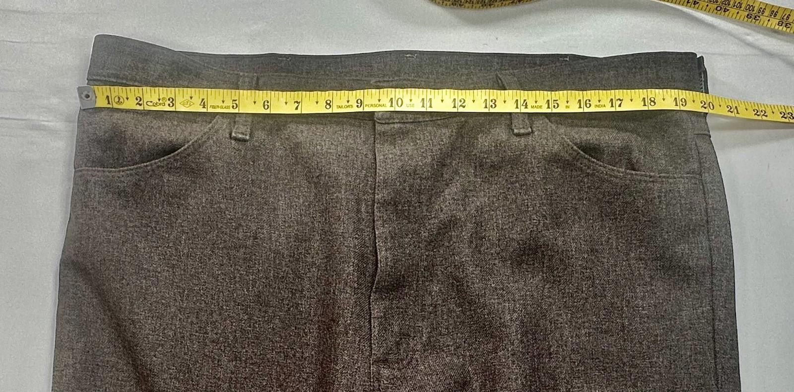 Wrangler Wrangler Flat Front Dress Pants Brown Men's 40/30 Size US 40 / EU 56 - 4 Thumbnail