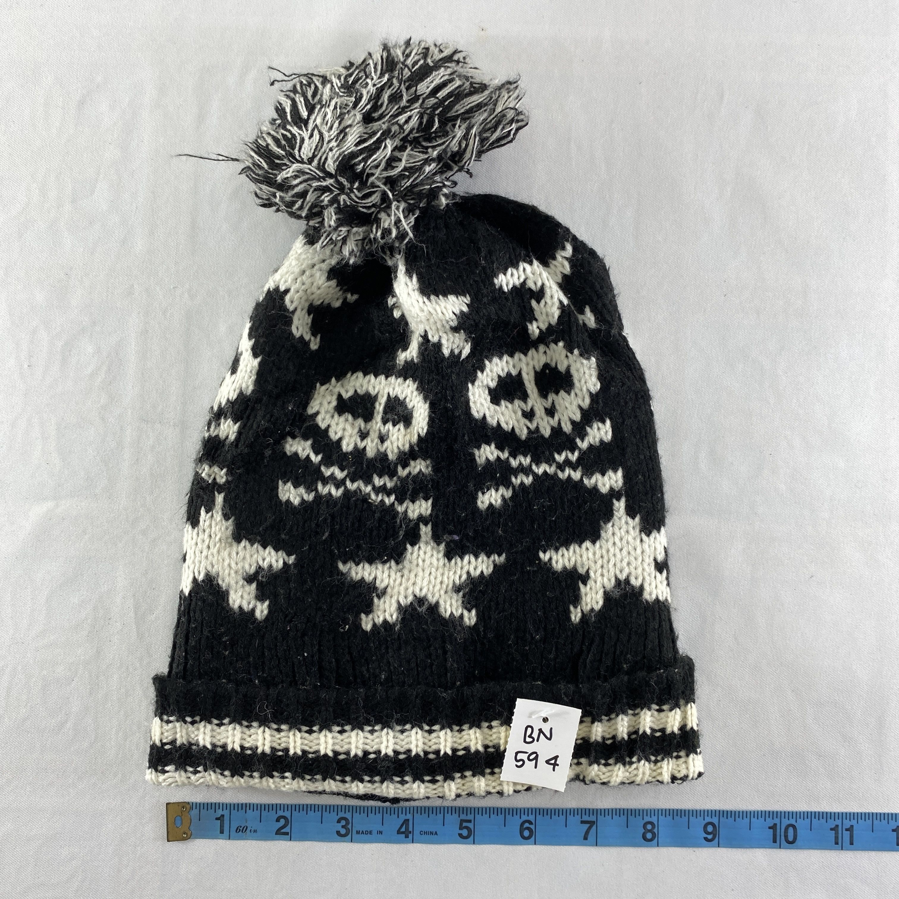 Japanese Brand Skulls Design Snow Cap Hat Beanie -BN594 Size ONE SIZE - 4 Thumbnail