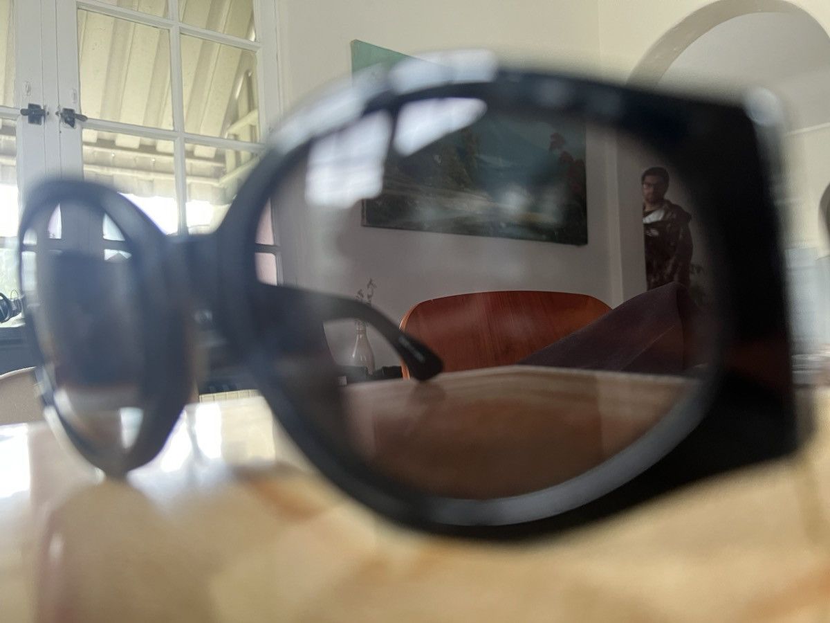 Dries Van Noten × Linda Farrow Dries Van Noten Sunglasses in Black Size ONE SIZE - 7 Thumbnail