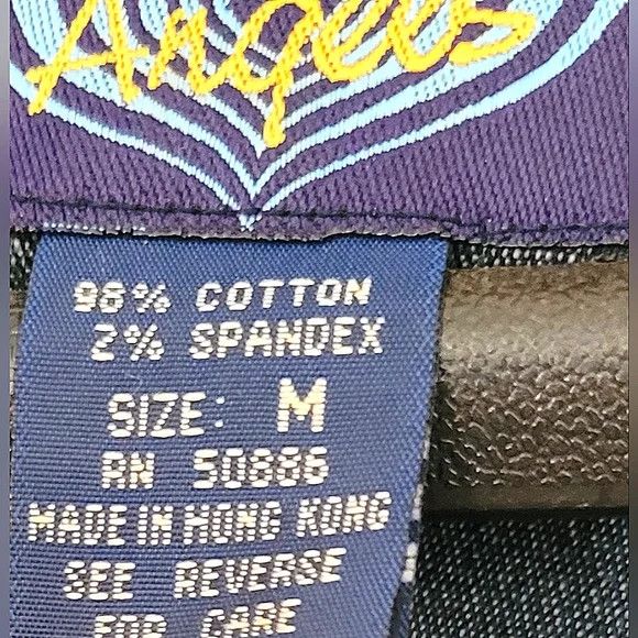 Other Juniors' Angels Dark Wash Denim Jacket Classic Retro Size M / US 6-8 / IT 42-44 - 9 Thumbnail
