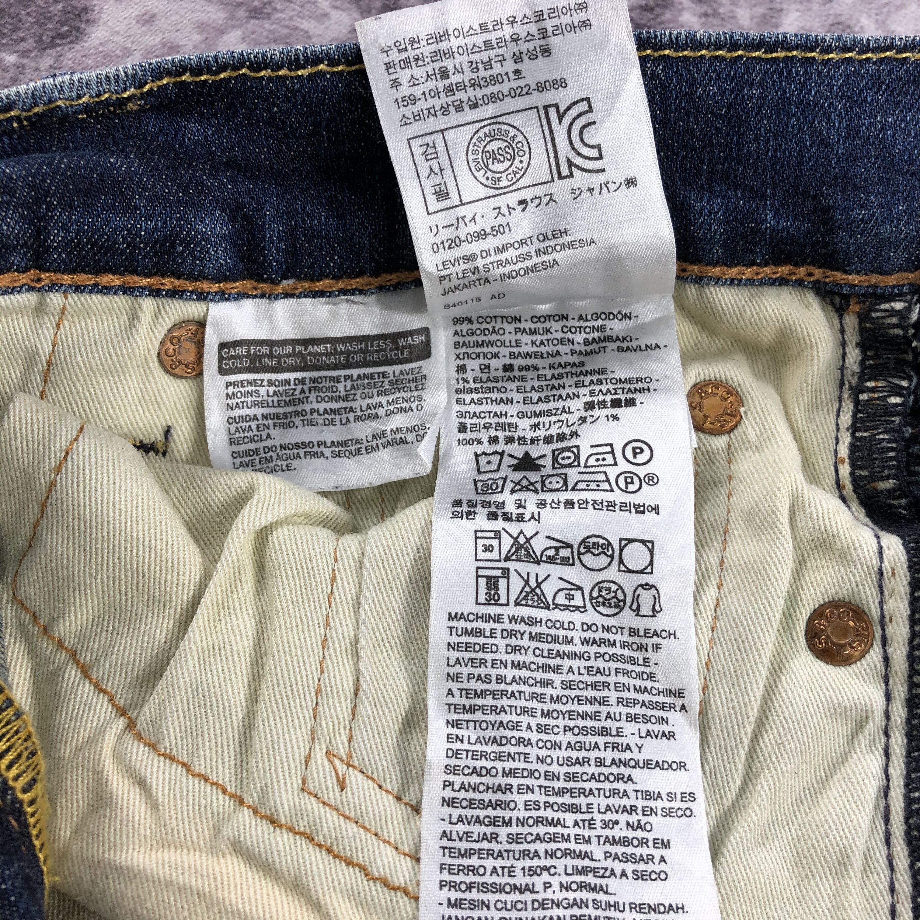 Levi's × Vintage Vintage Blue Wash Levis 513 Jeans-JM2614 Size US 30 / EU 46 - 13 Thumbnail