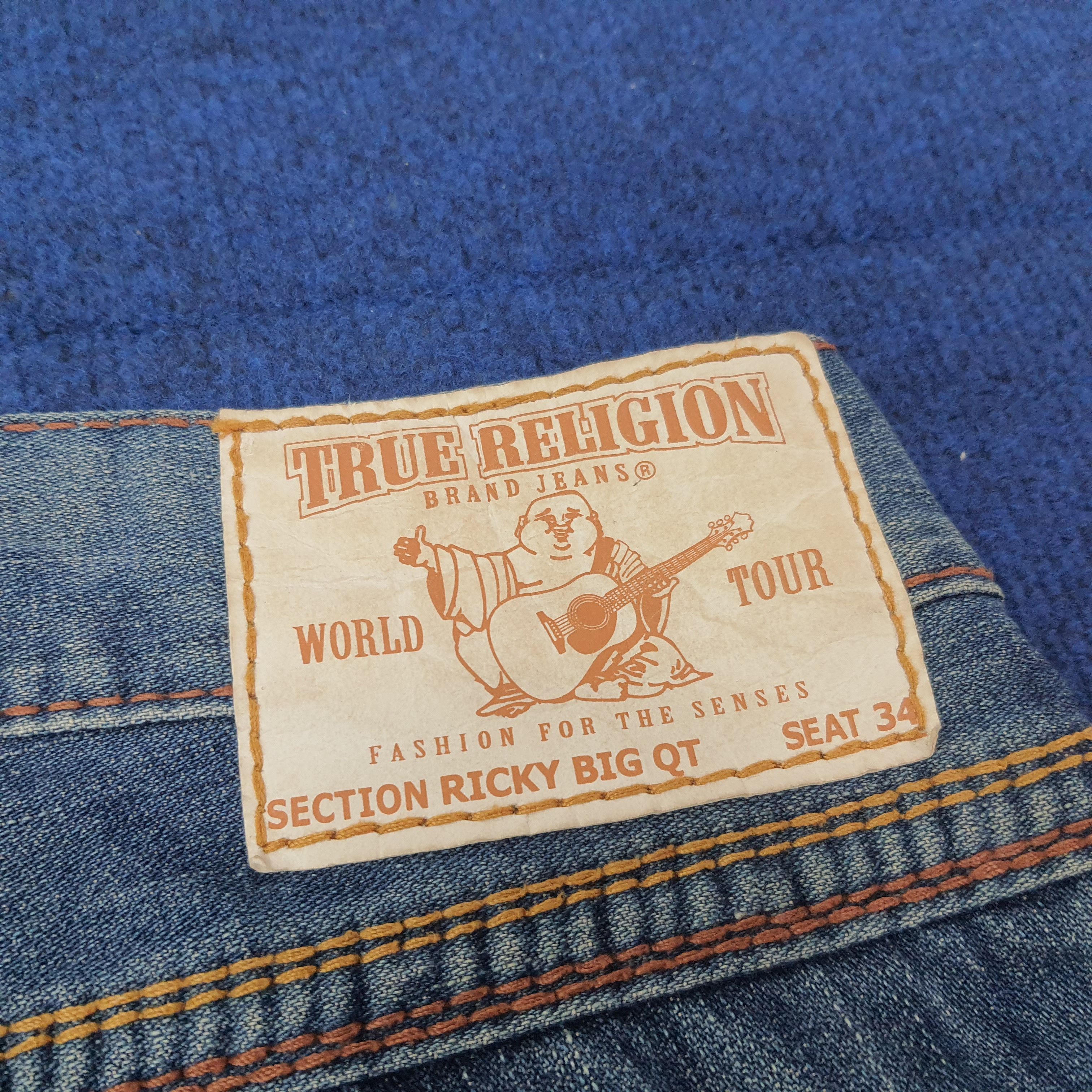 True Religion Vintage True Religion American Denim Jeans C258N2 Size US 37 - 3 Thumbnail