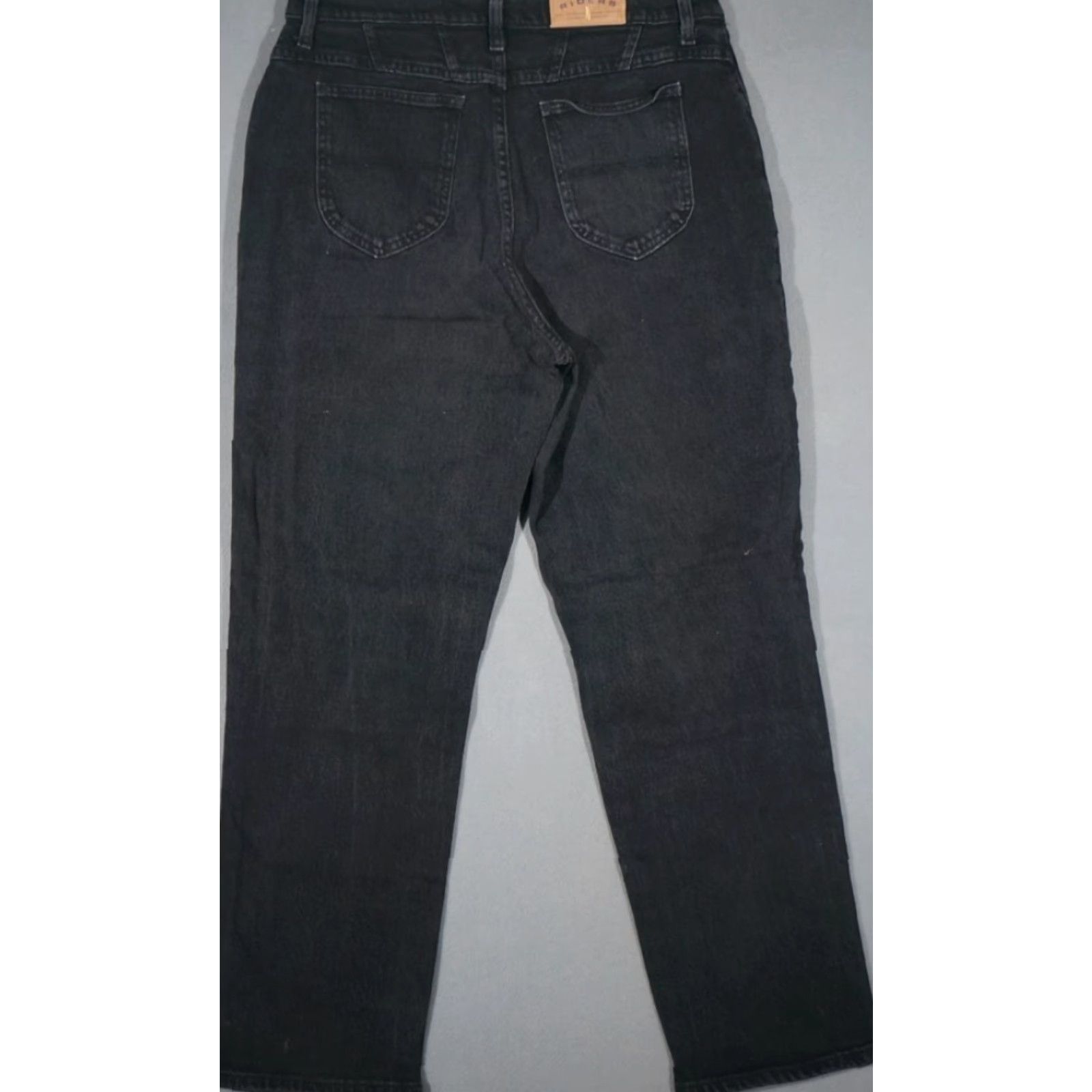 Lee VINTAGE LEE WOMENS JEANS STRAIGHT BLACK 16 MEDIUM RIDERS 1990s XD07419 Size 38" / US 16 / IT 52 - 3 Thumbnail