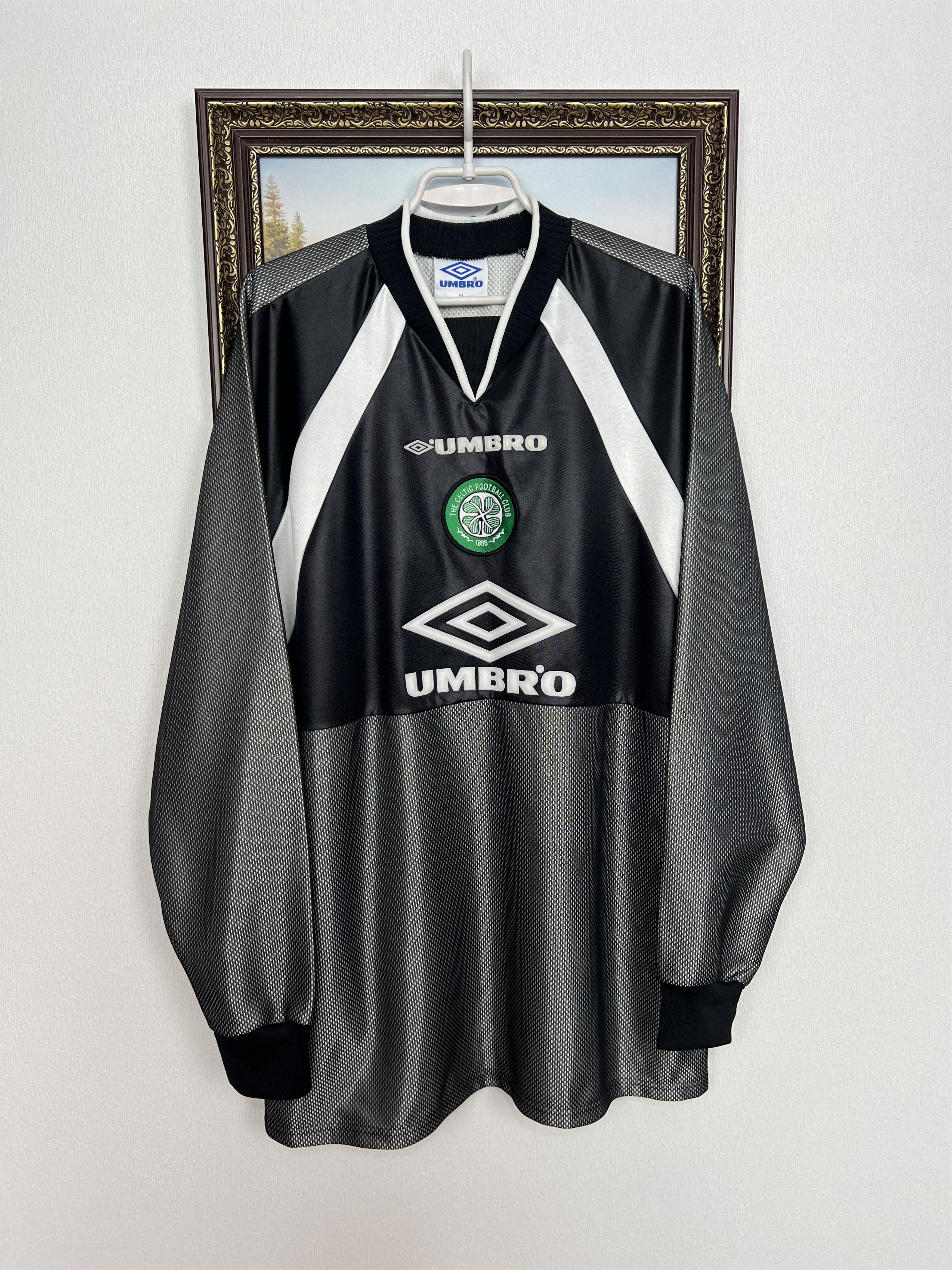 Umbro Celtic Goalkeeper football shirt 1997 Soccer Jersey Trikot Size US XL / EU 56 / 4 - 1 Thumbnail