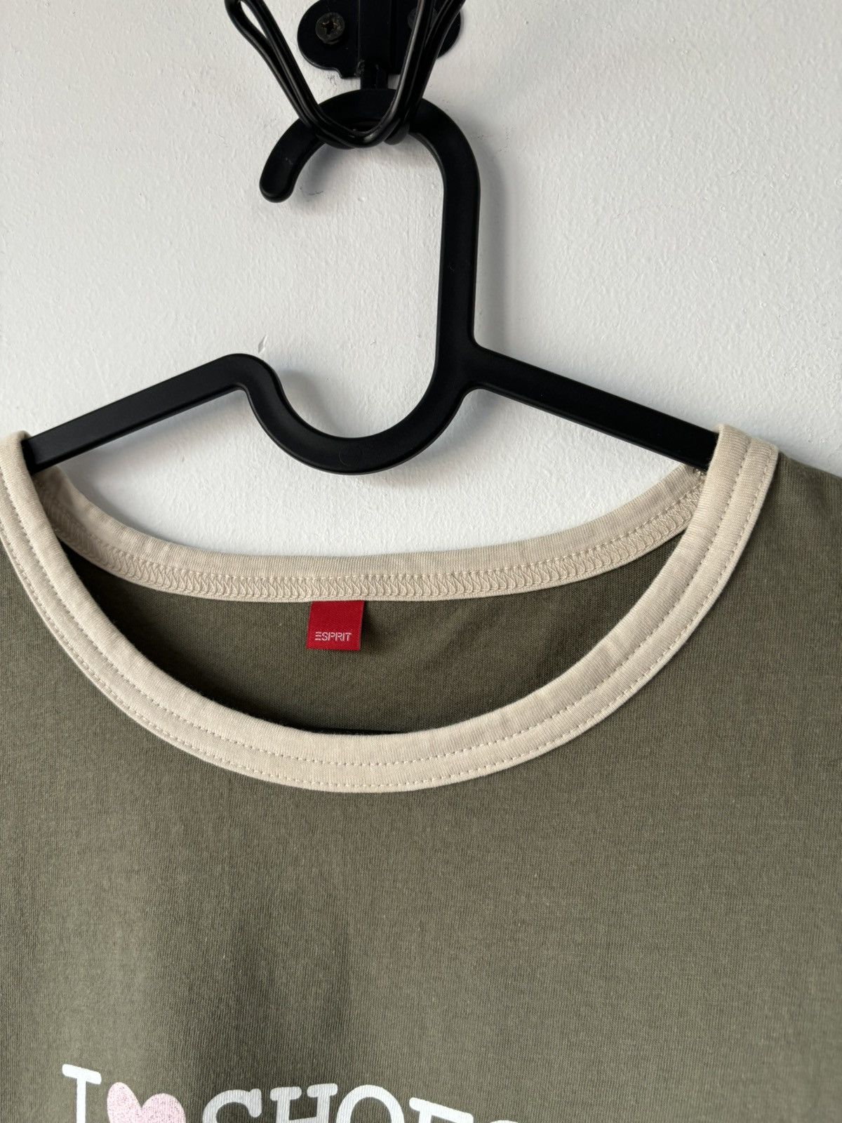 Esprit × Vintage Y2K Esprit I Love Shoes Tee Size L / US 10 / IT 46 - 5 Thumbnail