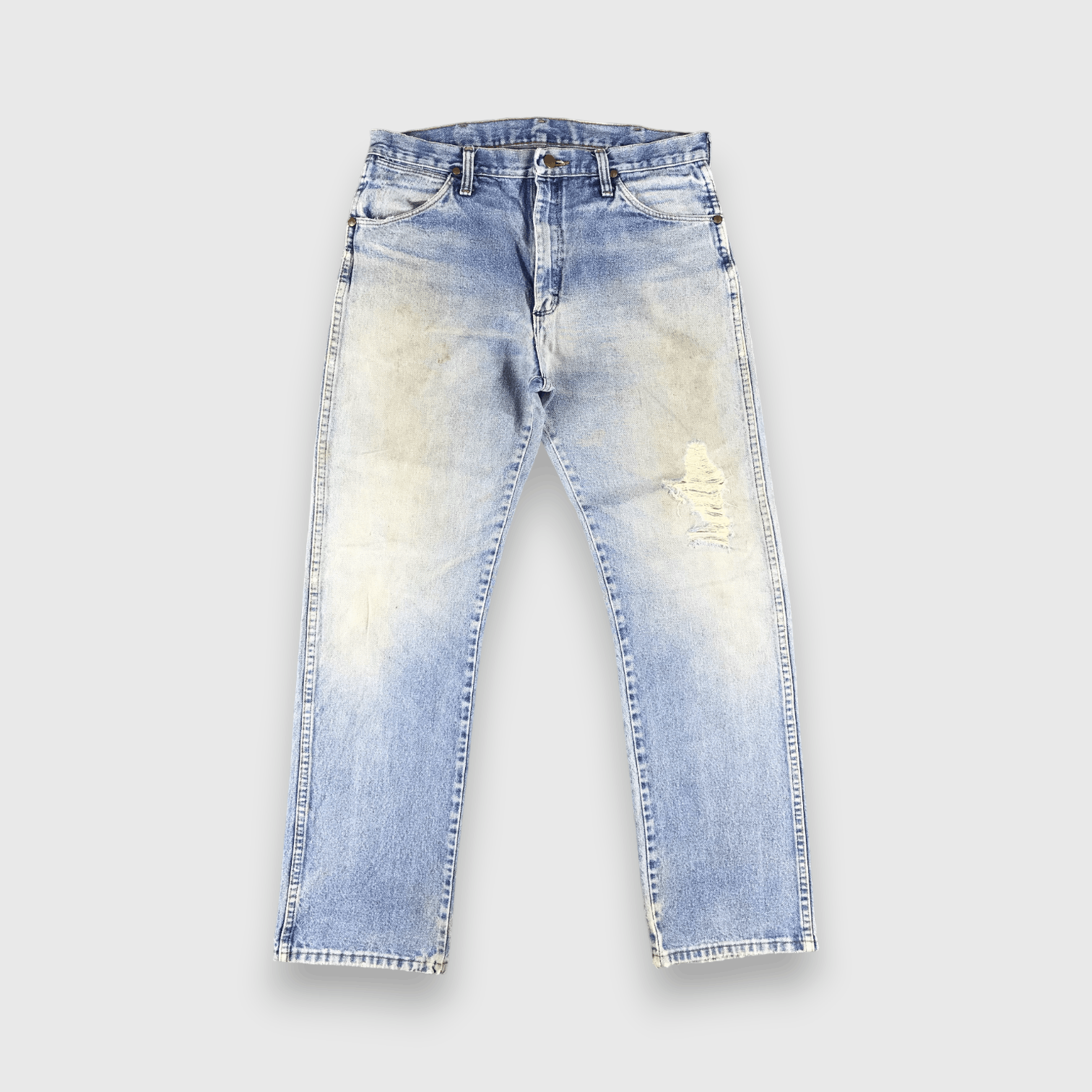 Vintage 80s Vintage Blue Wash Wrangler Jeans-J2315 Size US 33 - 1 Thumbnail