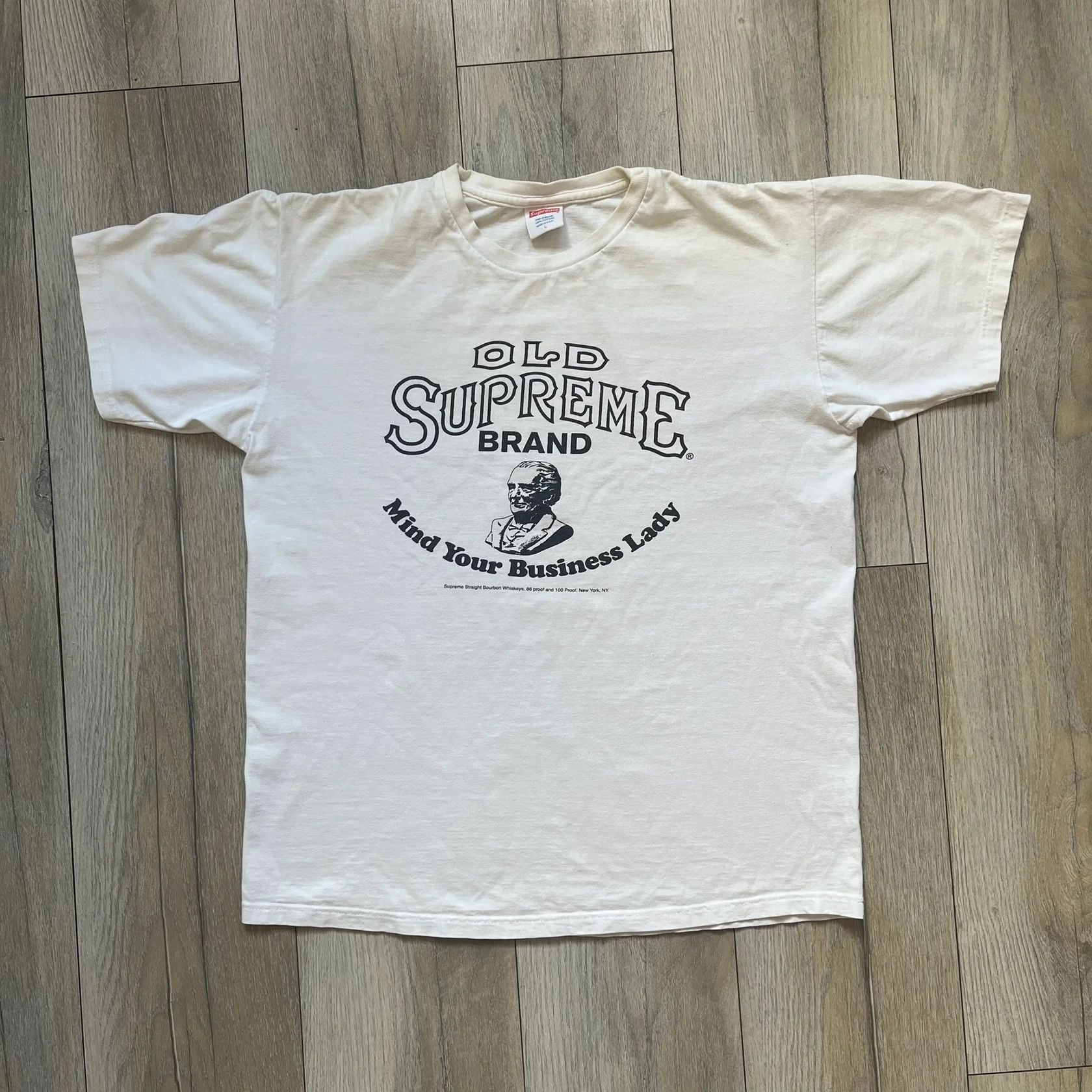 Supreme Supreme SS11 Mind Your Business White Tee Size US L / EU 52-54 / 3 - 1 Thumbnail