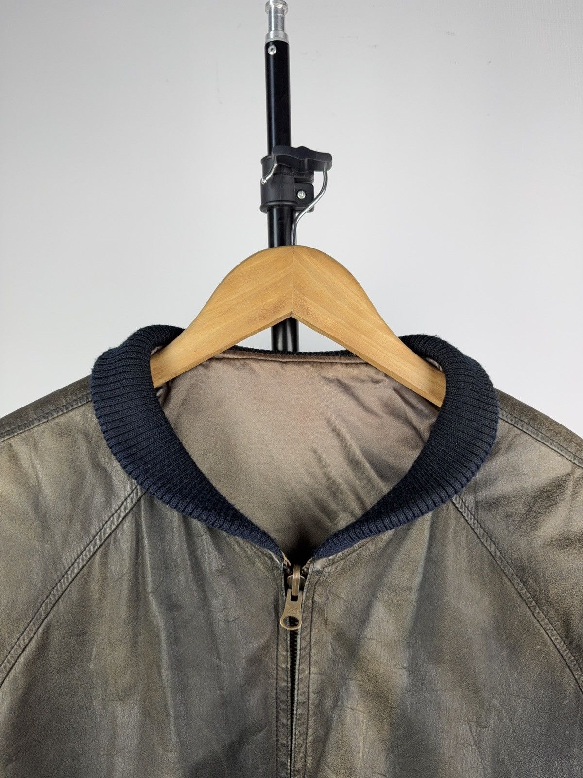 Other Vintage 90s Picdor Club Air Force Leather Bomber Jacket Size US S / EU 44-46 / 1 - 6 Thumbnail