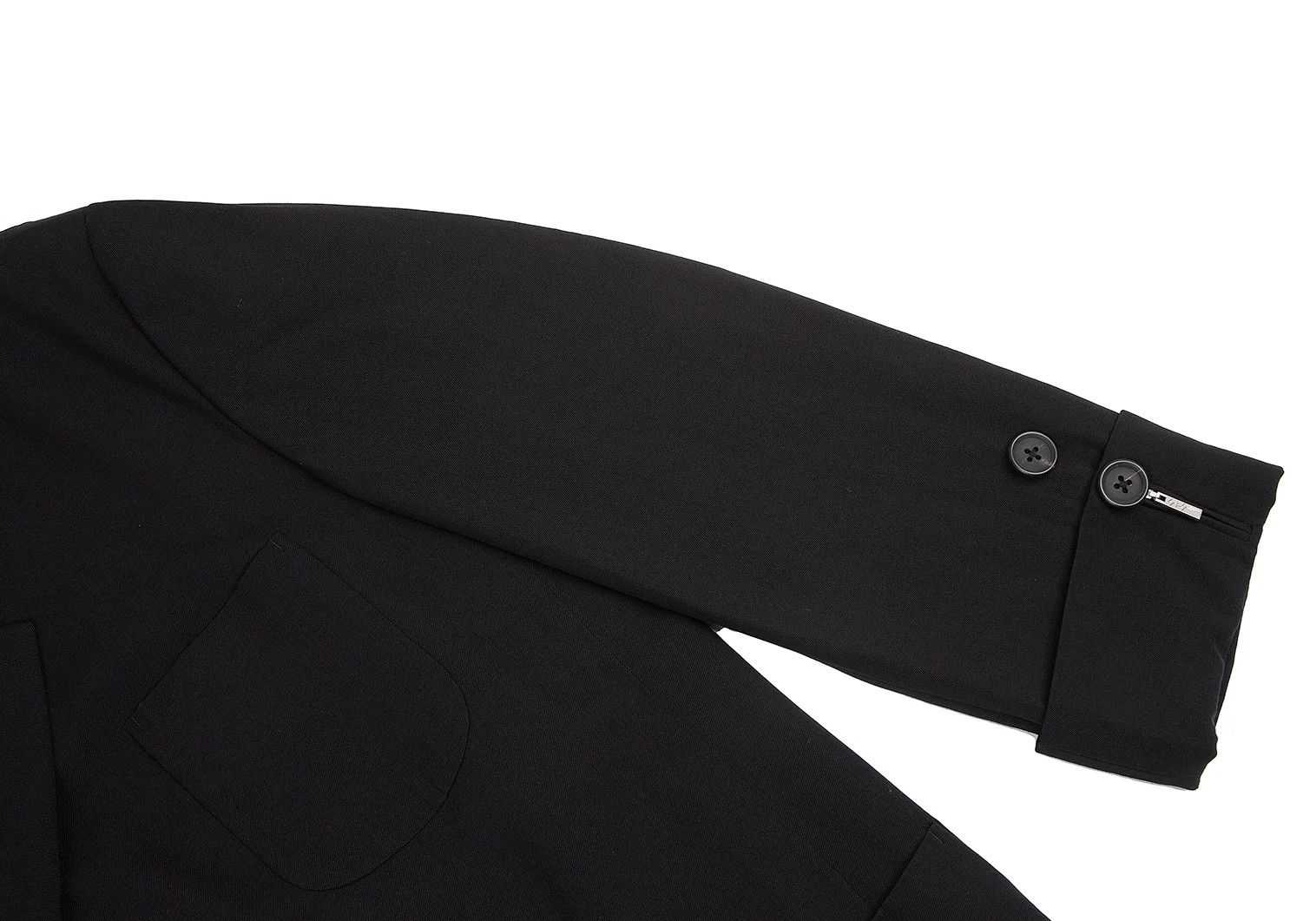 Yohji Yamamoto Yohji Yamamoto Wool Gabardine Jacket Black 2 Size US M / EU 48-50 / 2 - 5 Thumbnail