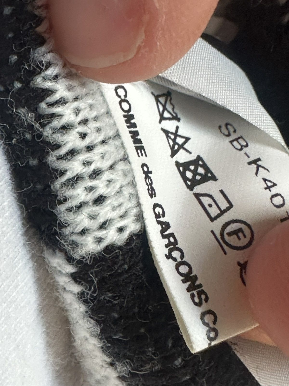 Comme des Garcons Comme des Garcons Checkered scarf black and white Size ONE SIZE - 4 Thumbnail