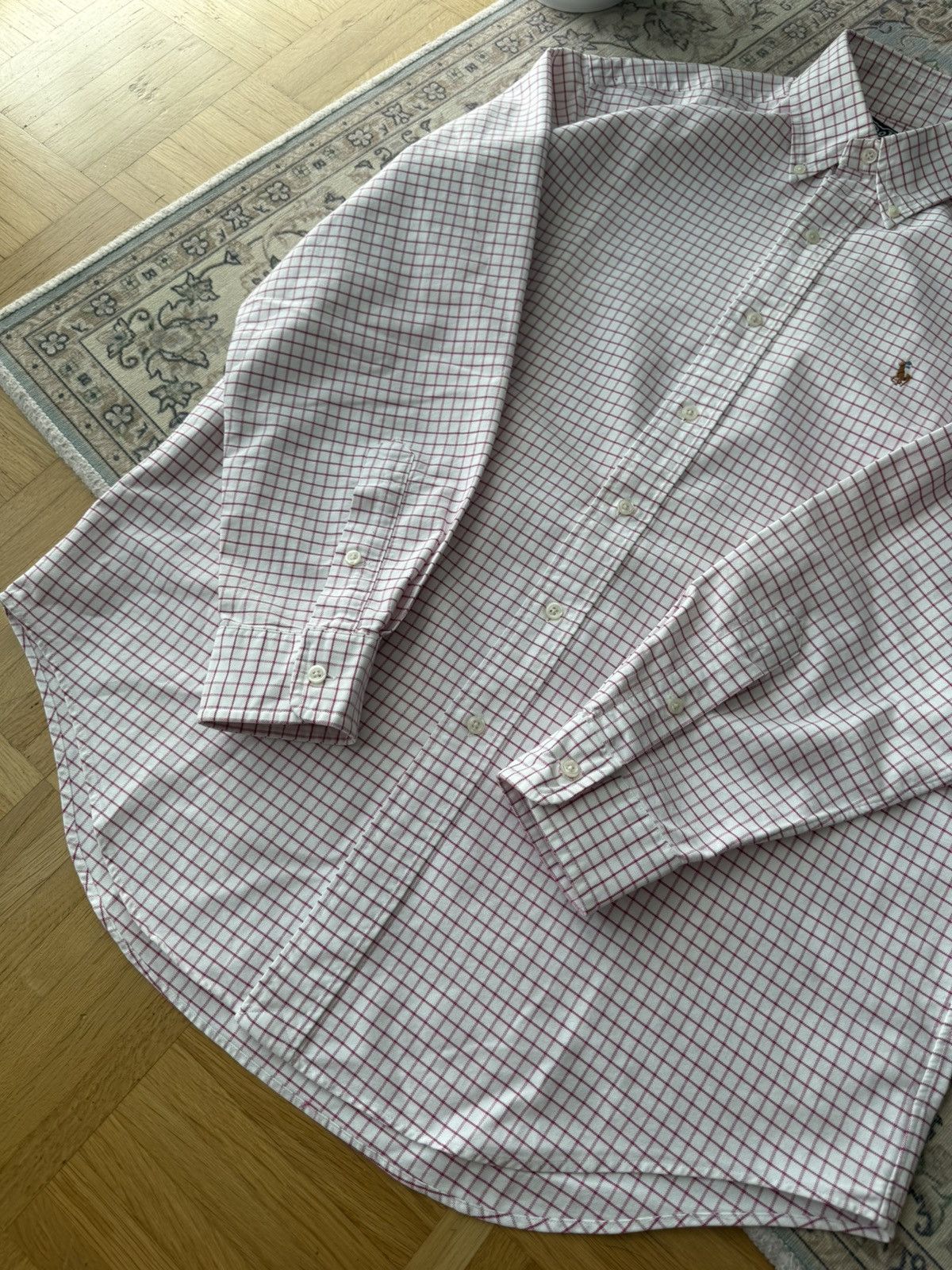 Polo Ralph Lauren Vintage Polo Ralph Lauren Oxford Check Shirt L/Oversized Fit Size US L / EU 52-54 / 3 - 6 Thumbnail