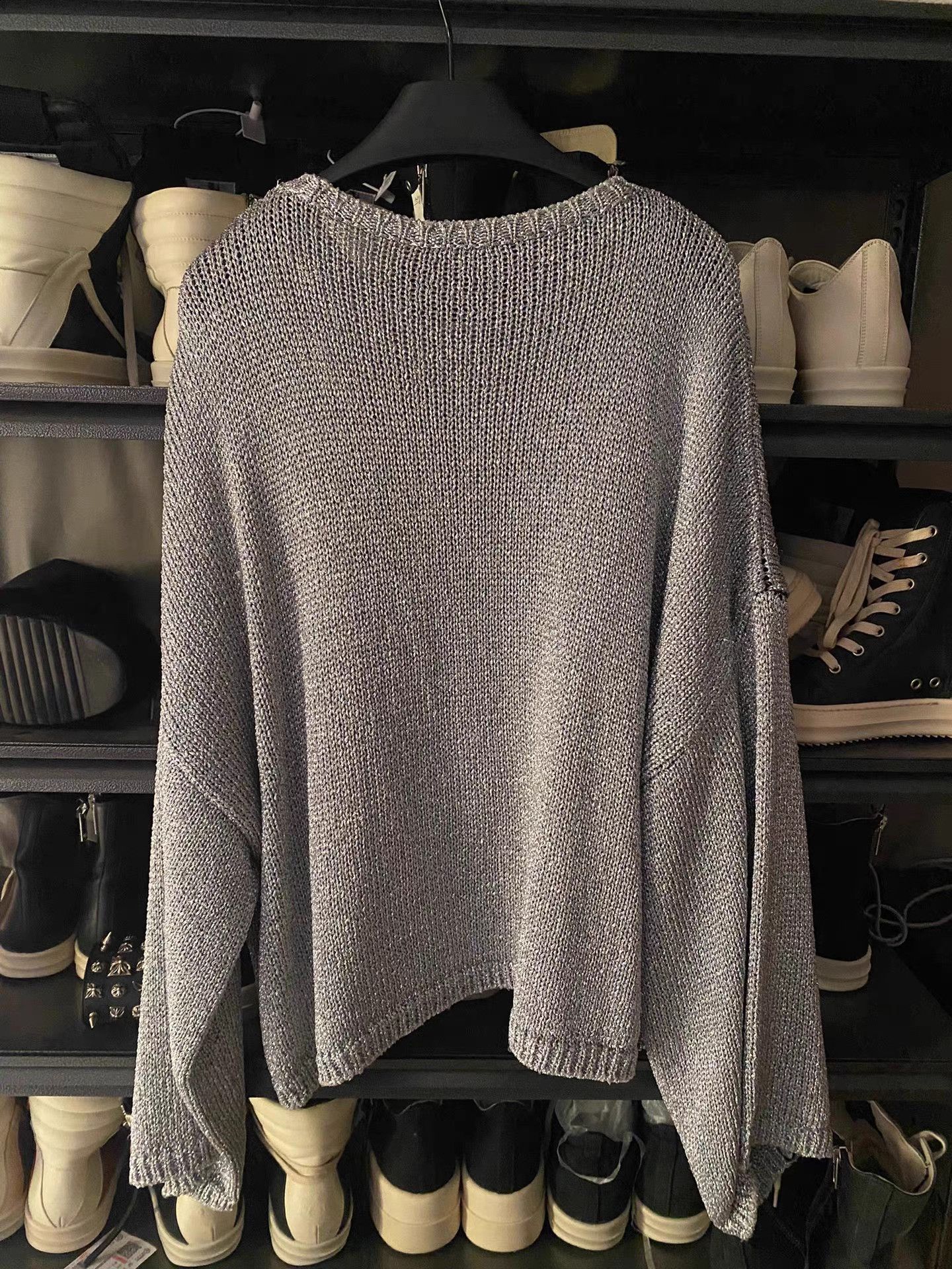 Raf Simons Raf Simons RS Silver Glitter Sweater Size S / US 4 / IT 40 - 2 Thumbnail