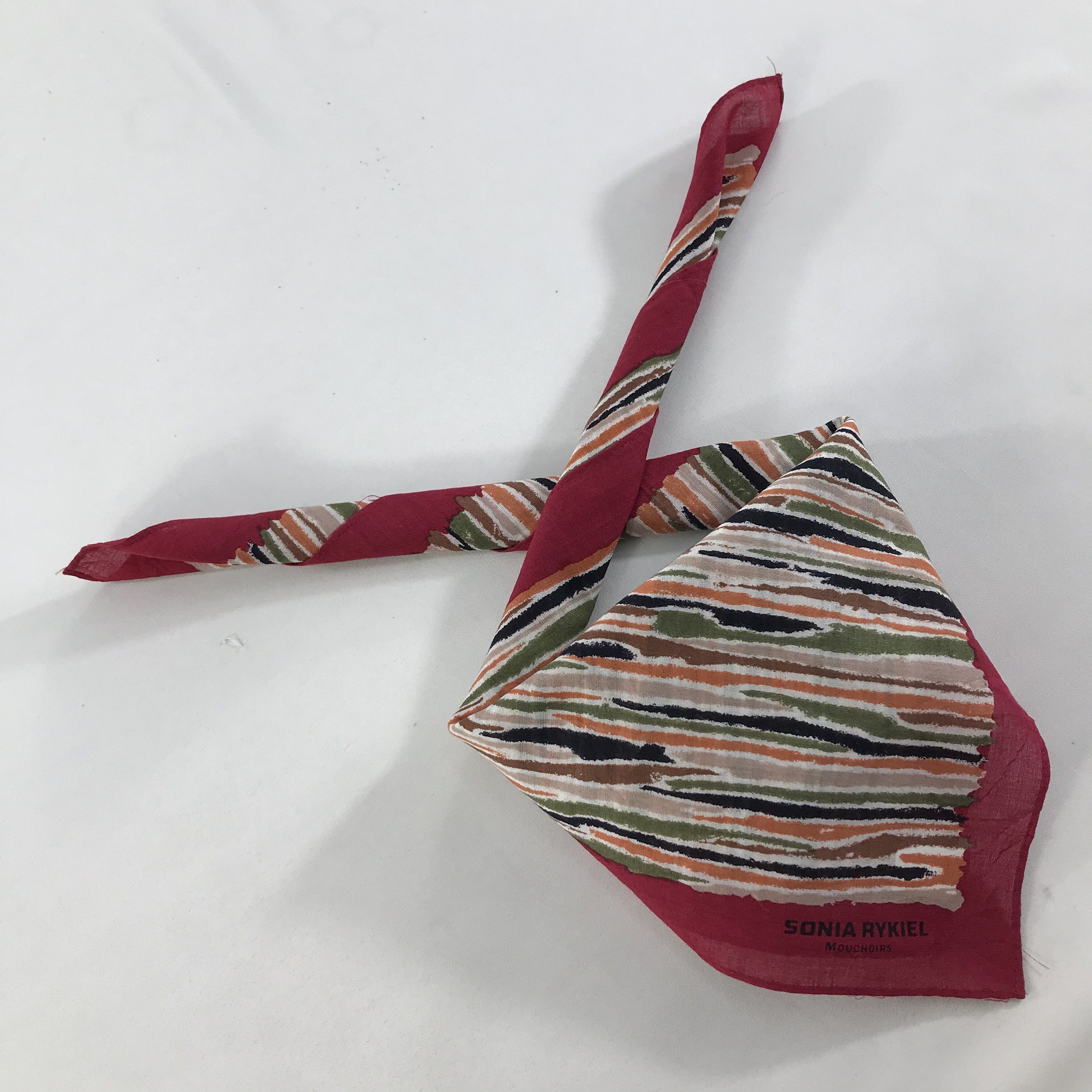 Sonia Rykiel × Vintage Sonia Rykiel Bandana / Handkerchief / Neckerchief - S1593 Size ONE SIZE - 4 Thumbnail