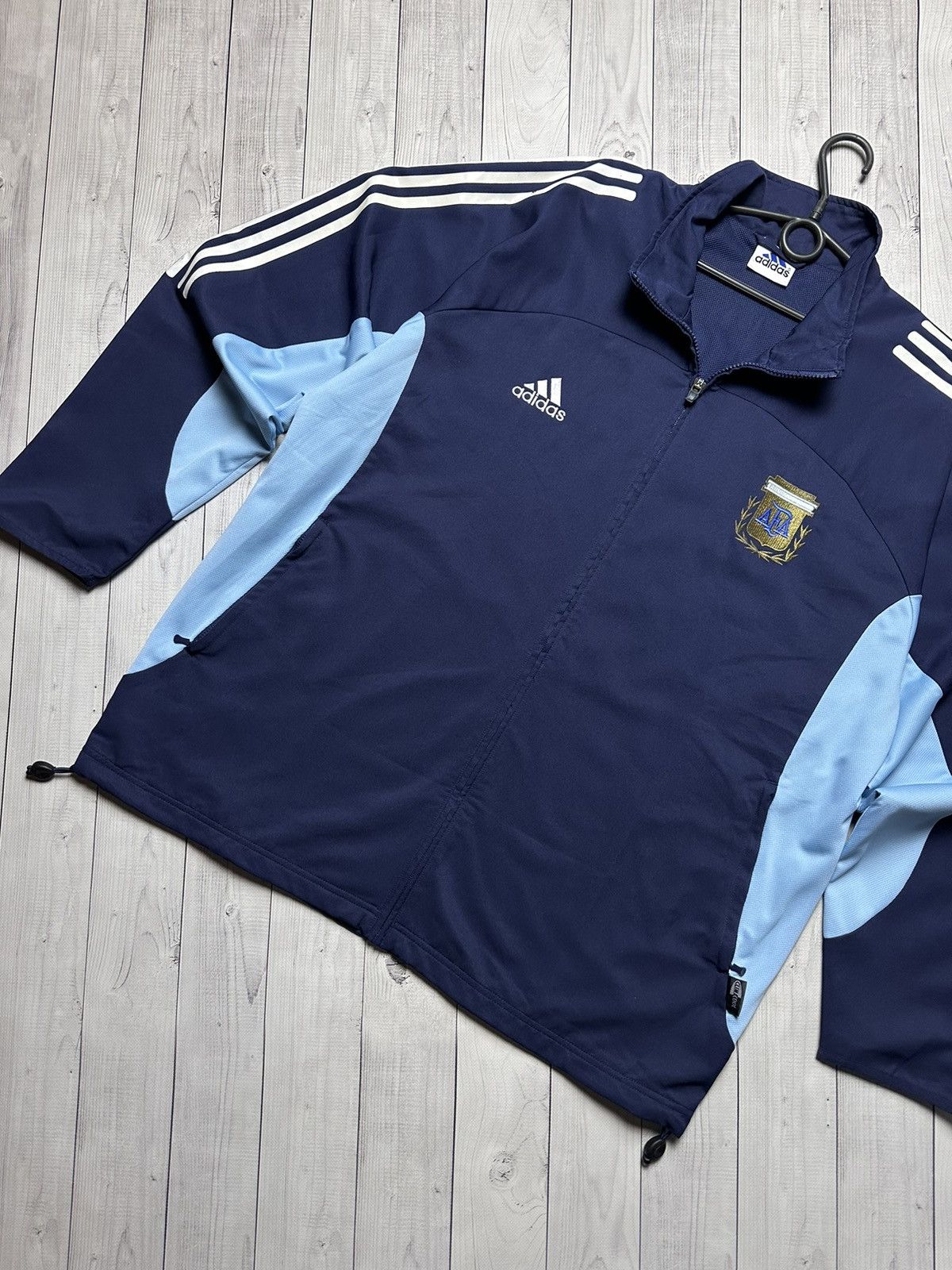 Adidas Soccer Jersey Vintage Vintage adidas Argentina soccer jacket size XL Grailed