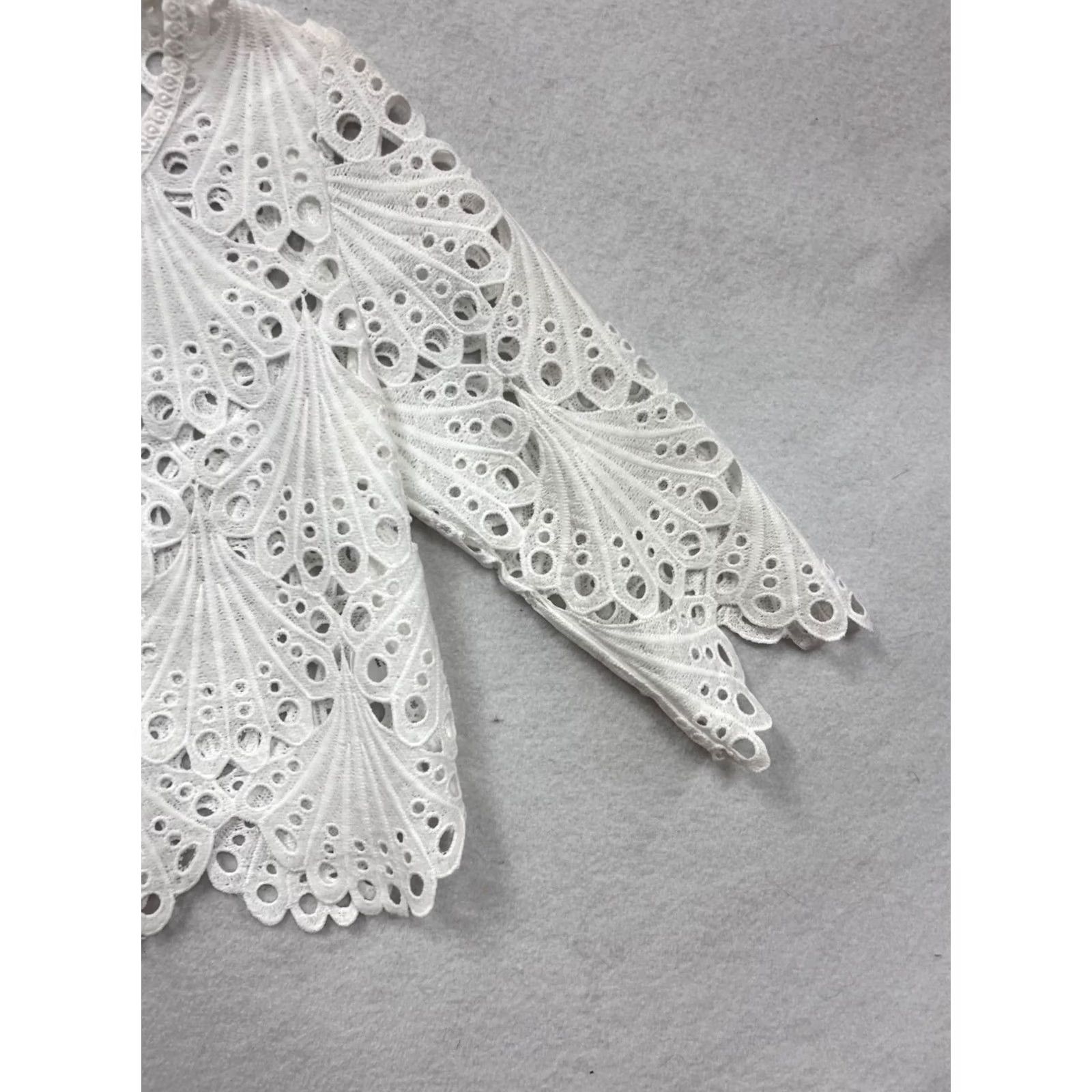 Vintage Choklate Paris White Lace Jacket S Unisex Adults Regular Size S Jacket Womens Mens 90s처럼 Size S / US 4 / IT 40 - 5 Thumbnail