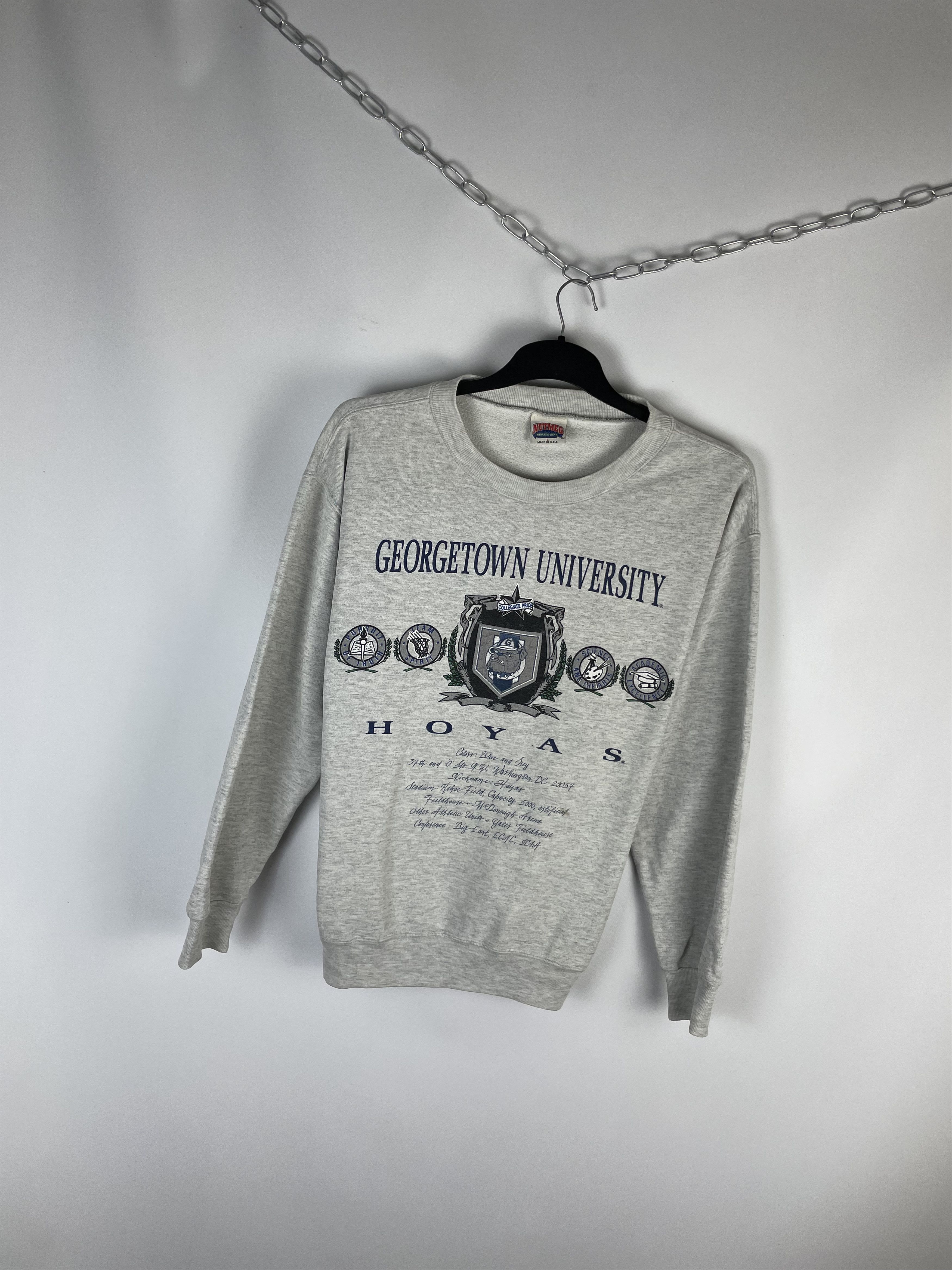 Vintage Vintage Georgetown College Sweatshirt Crewneck Size US L / EU 52-54 / 3 - 2 Thumbnail