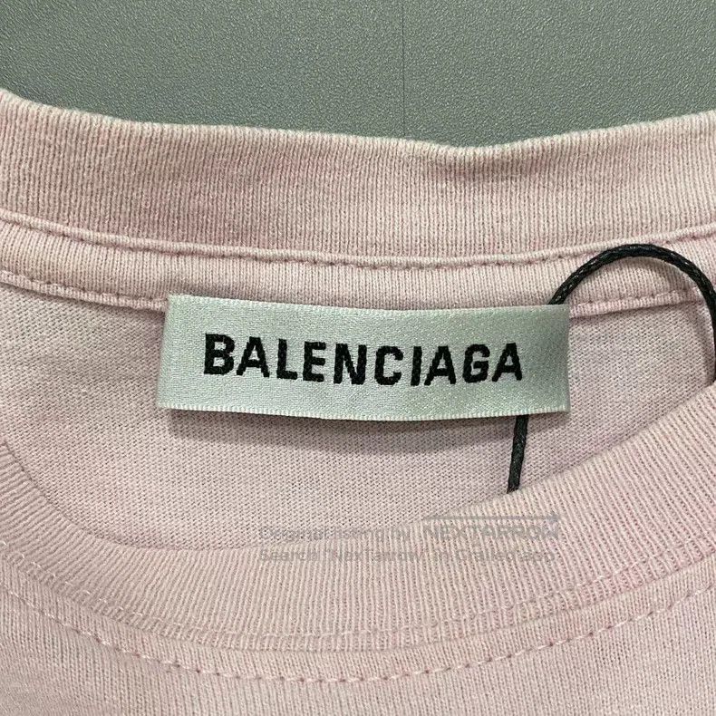Balenciaga Balenciaga Pink small logo short sleeve Size US XS / EU 42 / 0 - 4 Thumbnail