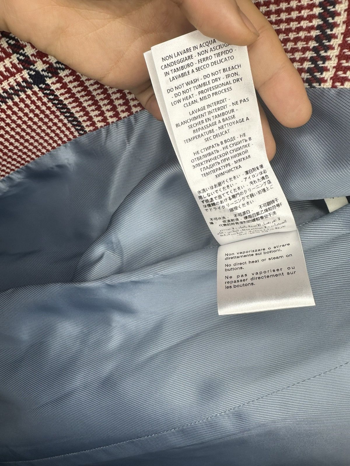 Gucci Gucci Wool Plaid Blazer Size 44R - 10 Thumbnail