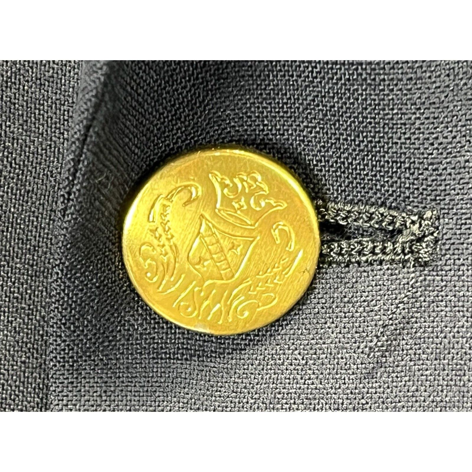 Hart Schaffner Marx VINTAGE Hart Schaffner Marx Blazer Mens 41L Navy Wool USA Gold Button Single-Breasted 2-Button Front Union Middle Size 42R - 5 Thumbnail