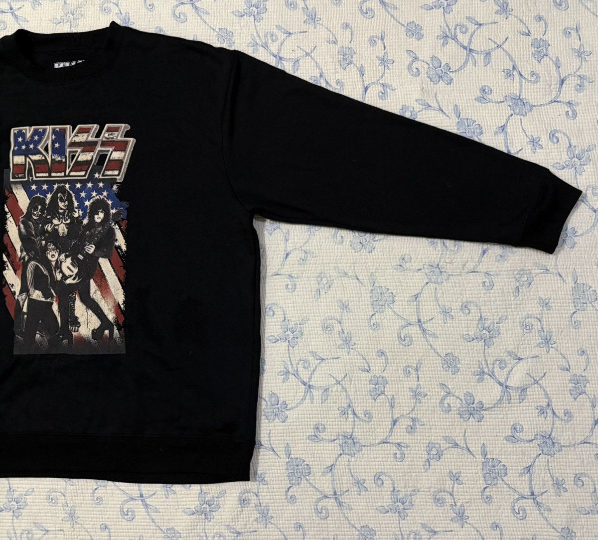 KISS Kiss Band American Flag Sweatshirt Size US L / EU 52-54 / 3 - 3 Thumbnail