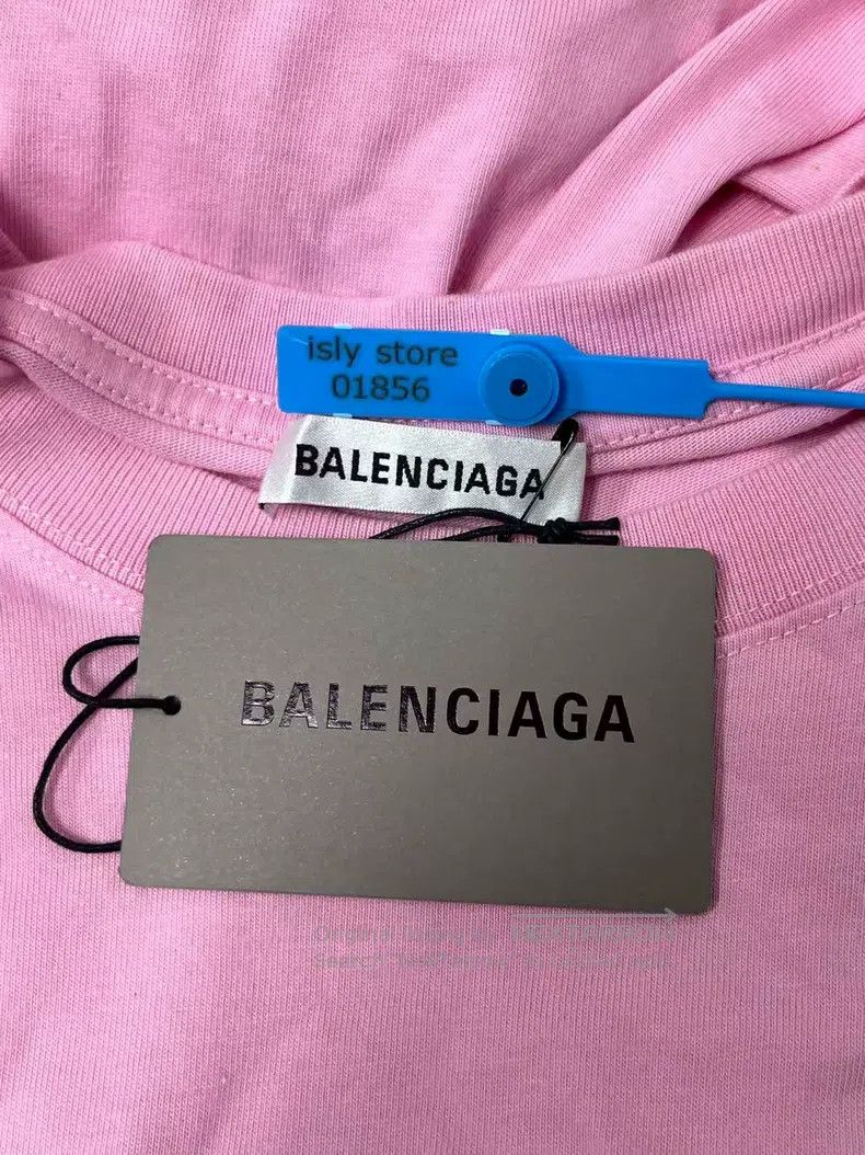 Balenciaga Balenciaga Retro plain weave short sleeve drop shoulder T- Size L / US 10 / IT 46 - 5 Thumbnail