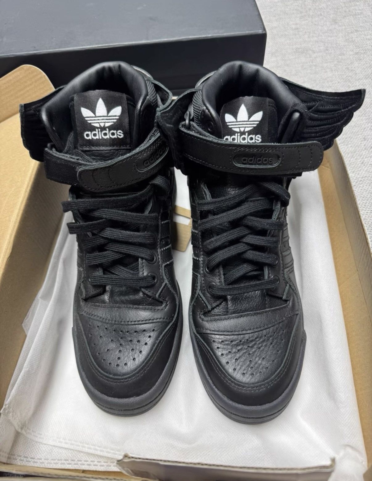 Adidas Adidas x Jeremy Scott Wings 4.0 Black Samurai K37 Size US 7 / EU 40 - 2 Thumbnail