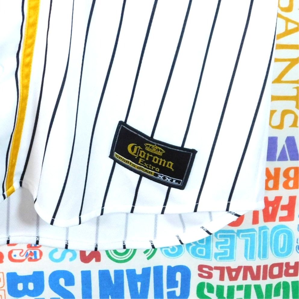 MLB Corona Beer Baseball Jersey Size XL Sewn Felt Button Front Size US XL / EU 56 / 4 - 6 Thumbnail