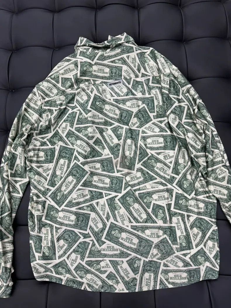Vetements Vetements Dollar Bill Shirt Size US S / EU 44-46 / 1 - 2 Thumbnail