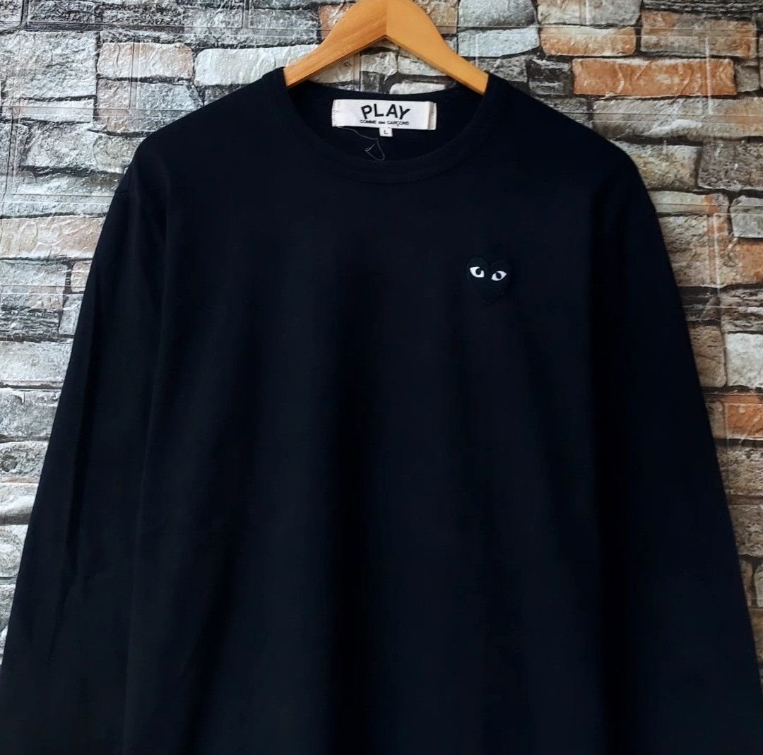 Comme des Garcons PLAY Comme des Garcons Black Heart Long Sleeve Black Size US L / EU 52-54 / 3 - 2 Thumbnail