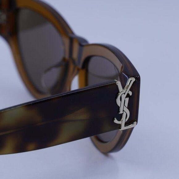 Saint Laurent Paris Saint Laurent SL M94/F 008 Sunglasses Brown/Havana Frame Size ONE SIZE - 11 Thumbnail
