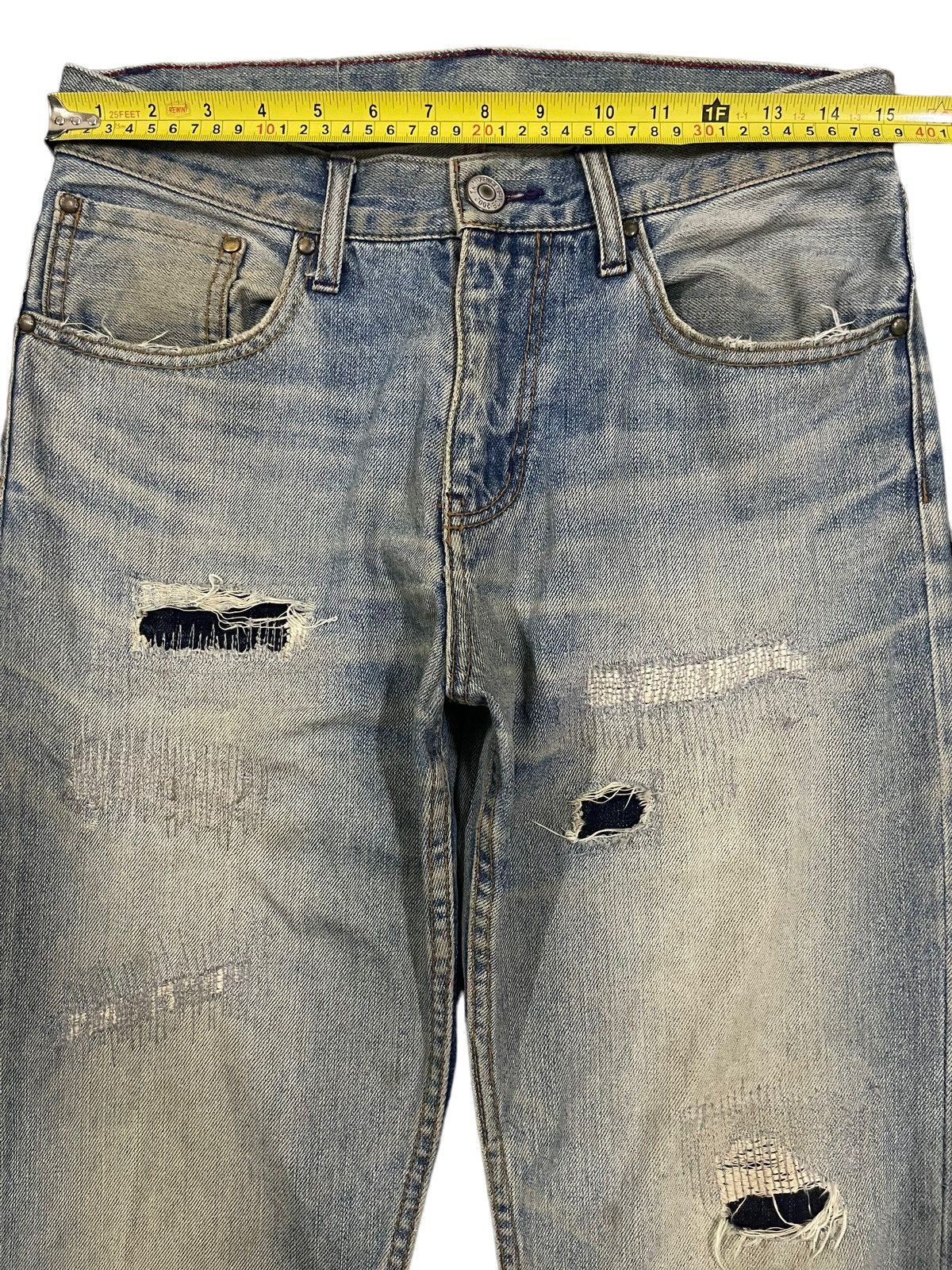 14th Addiction Vintage Japanese Brand Blue Wash Distressed Style Jeans Size US 30 / EU 46 - 9 Thumbnail