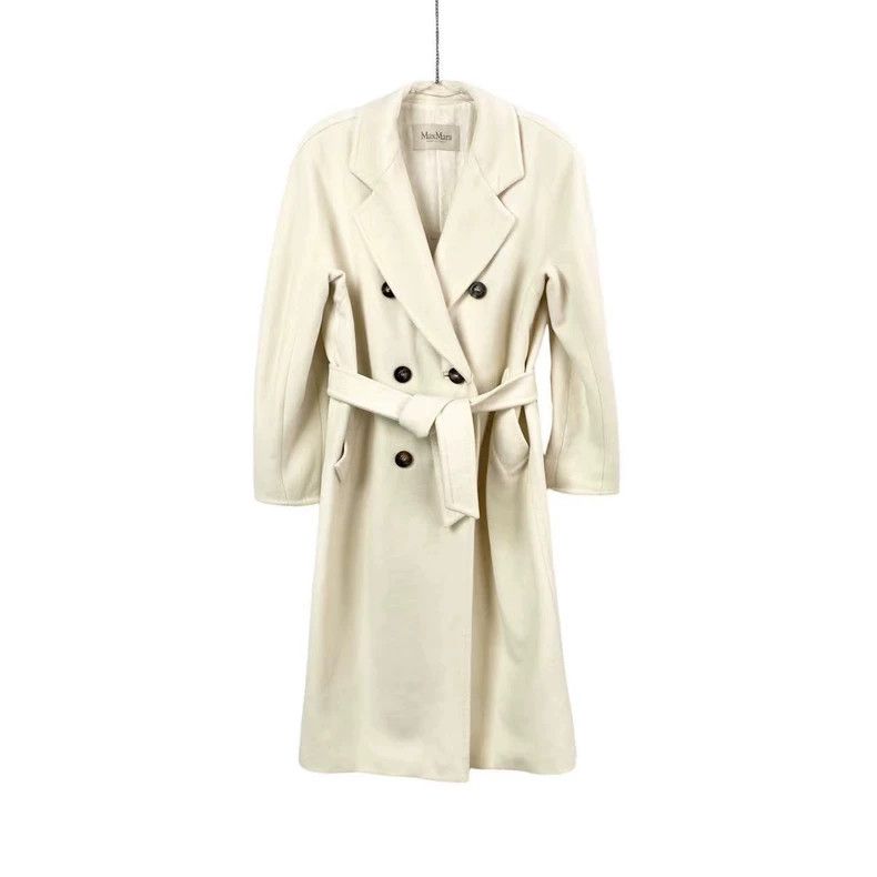 Max Mara Max Mara 101801 White Coat Size S / US 4 / IT 40 - 1 Thumbnail