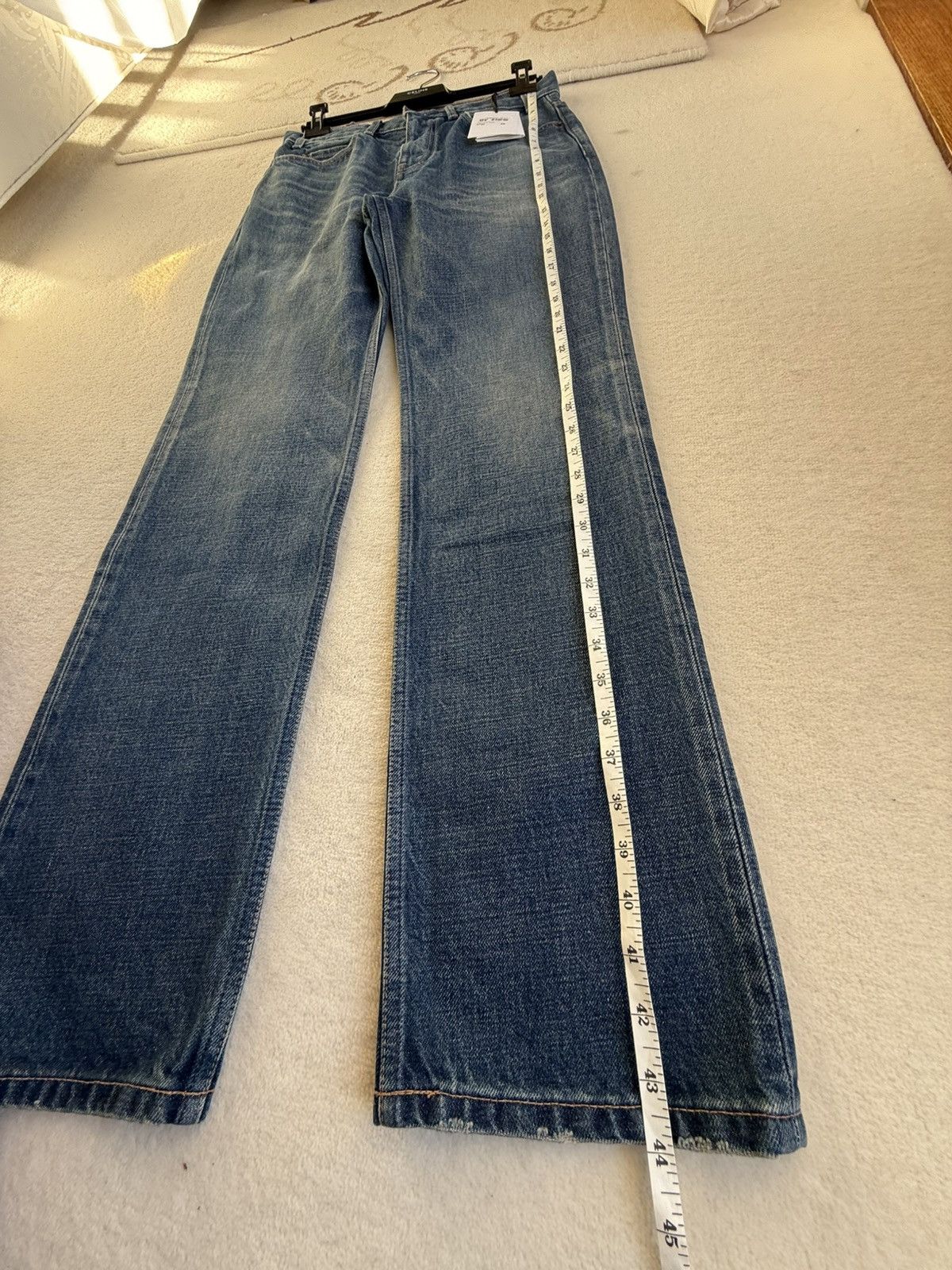 Celine Celine Hedi Slimane Dark union wash Francoise jeans 29 $1200 Size US 29 - 4 Thumbnail