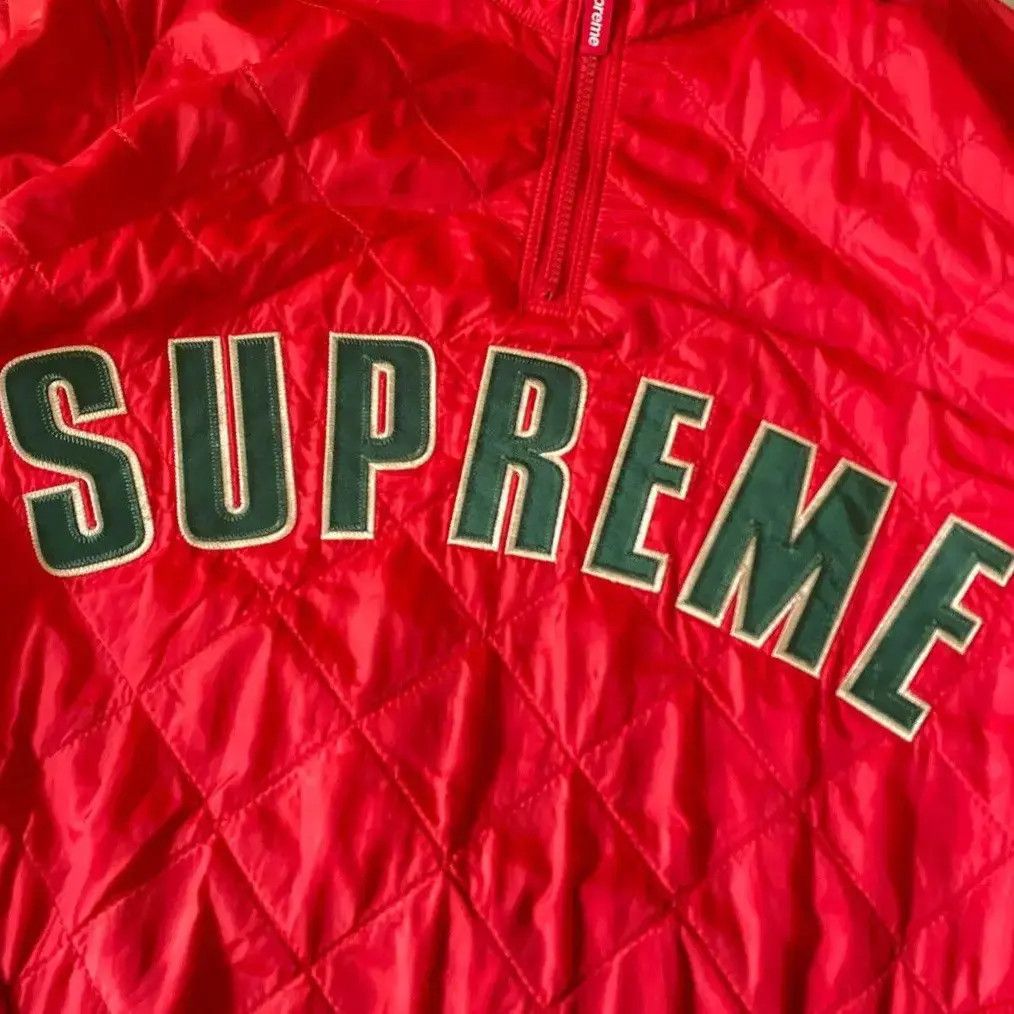 Supreme Supreme Arc Logo Quilted Half Zip SS17 Size US M / EU 48-50 / 2 - 2 Thumbnail