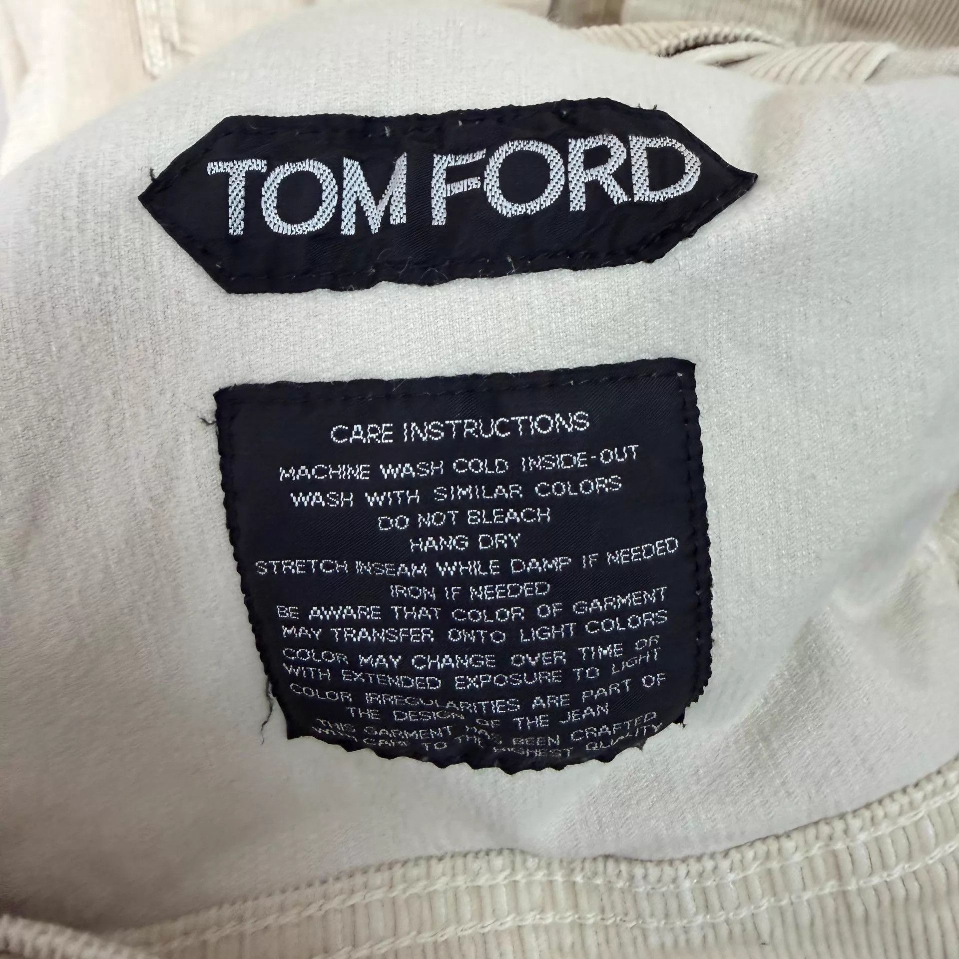 Tom Ford TOM FORD White Corduroy Jacket XL Lightly Worn Size US XL / EU 56 / 4 - 8 Thumbnail