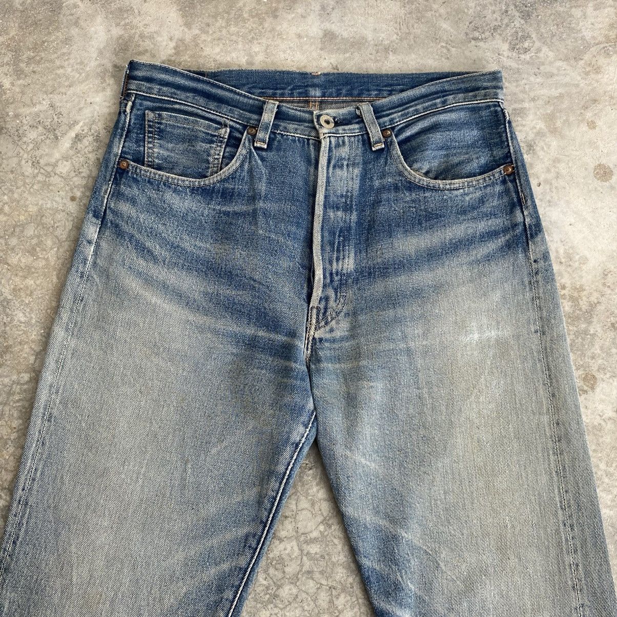 Levi's Vintage Levis 501XX Big E LVC Faded Blue Selvedge Jeans Size US 32 / EU 48 - 4 Thumbnail