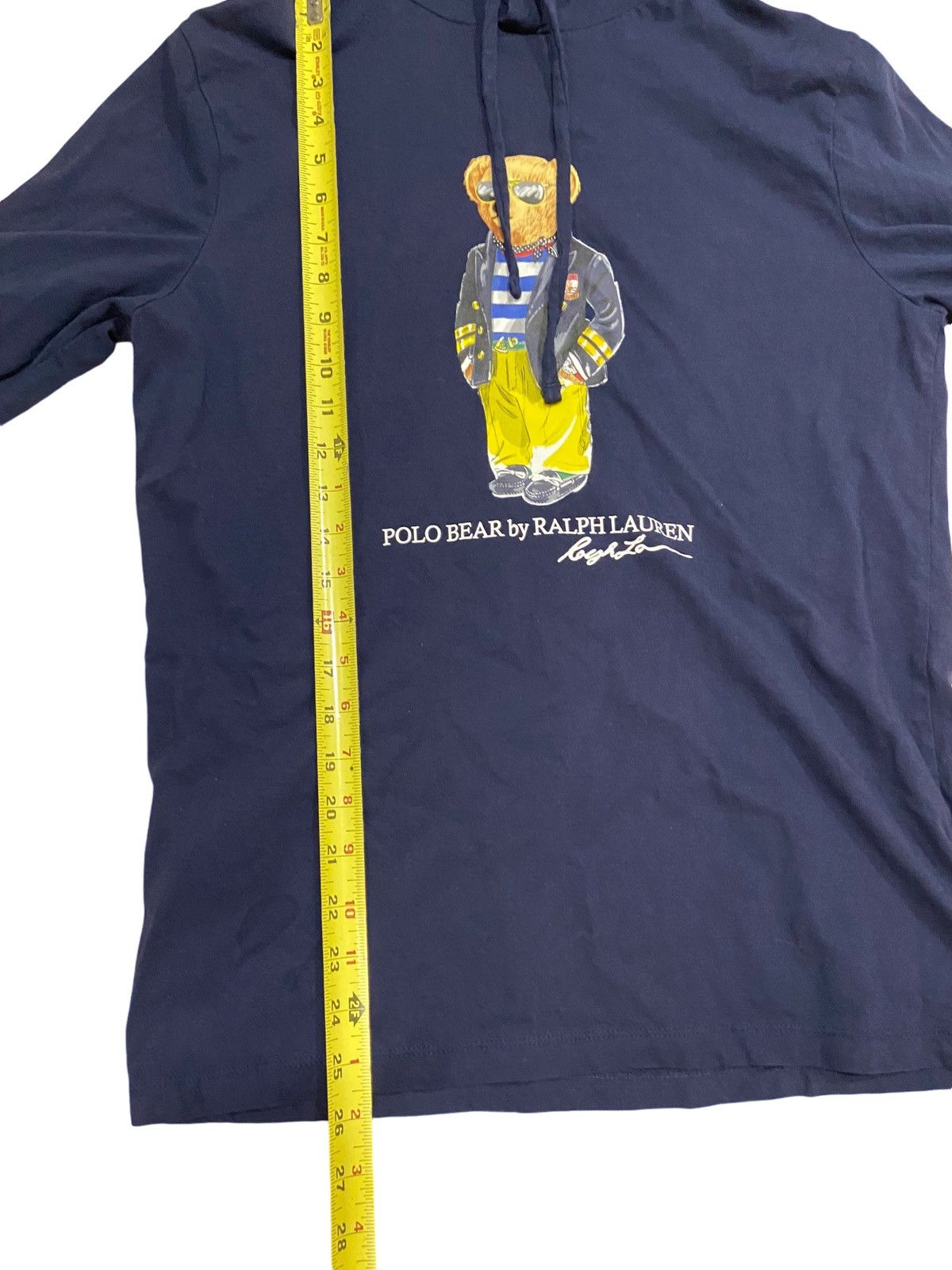 Polo Ralph Lauren × Ralph Lauren × Vintage POLO RALPH LAUREN Royal Blue POLO BEAR Hooded Shirt Size S Size US S / EU 44-46 / 1 - 9 Thumbnail