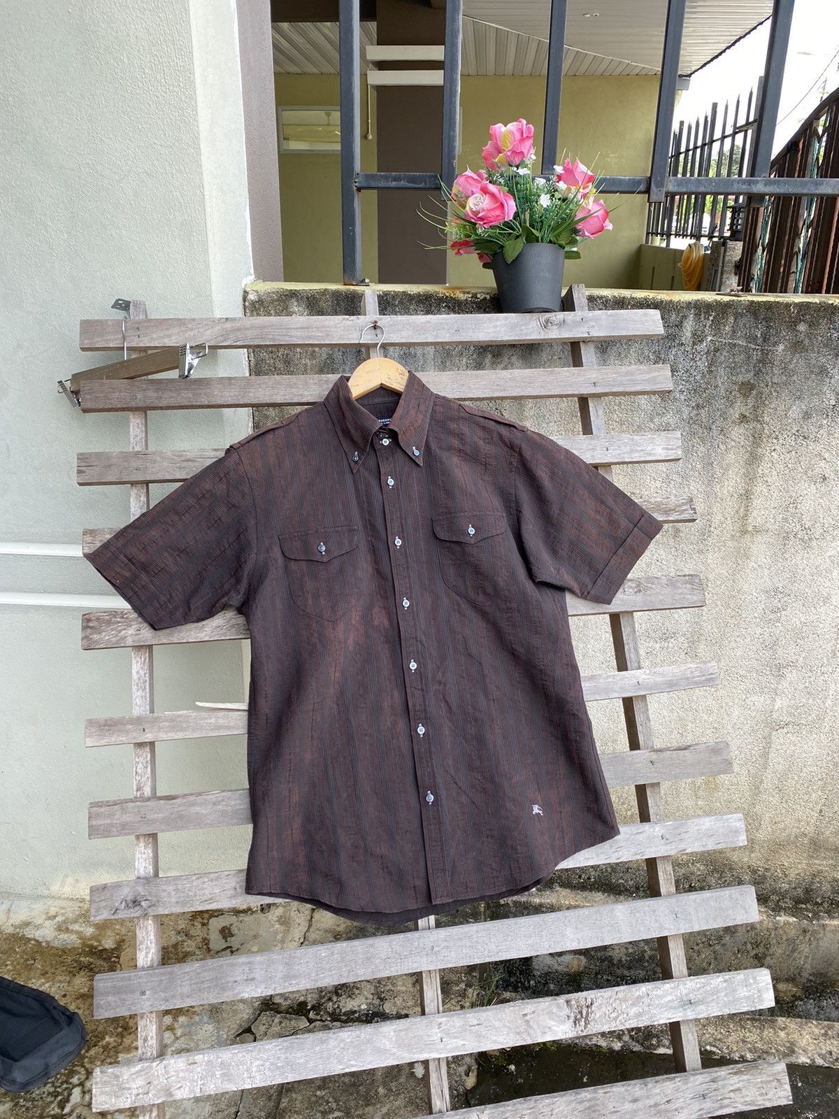 Burberry Burberry Black Label Button Ups Shirt Size US M / EU 48-50 / 2 - 1 Thumbnail