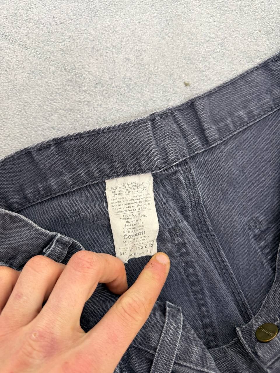 Carhartt Vintage Streetwear 90s Carhartt Double Knee Denim Pants Size US 32 / EU 48 - 14 Thumbnail