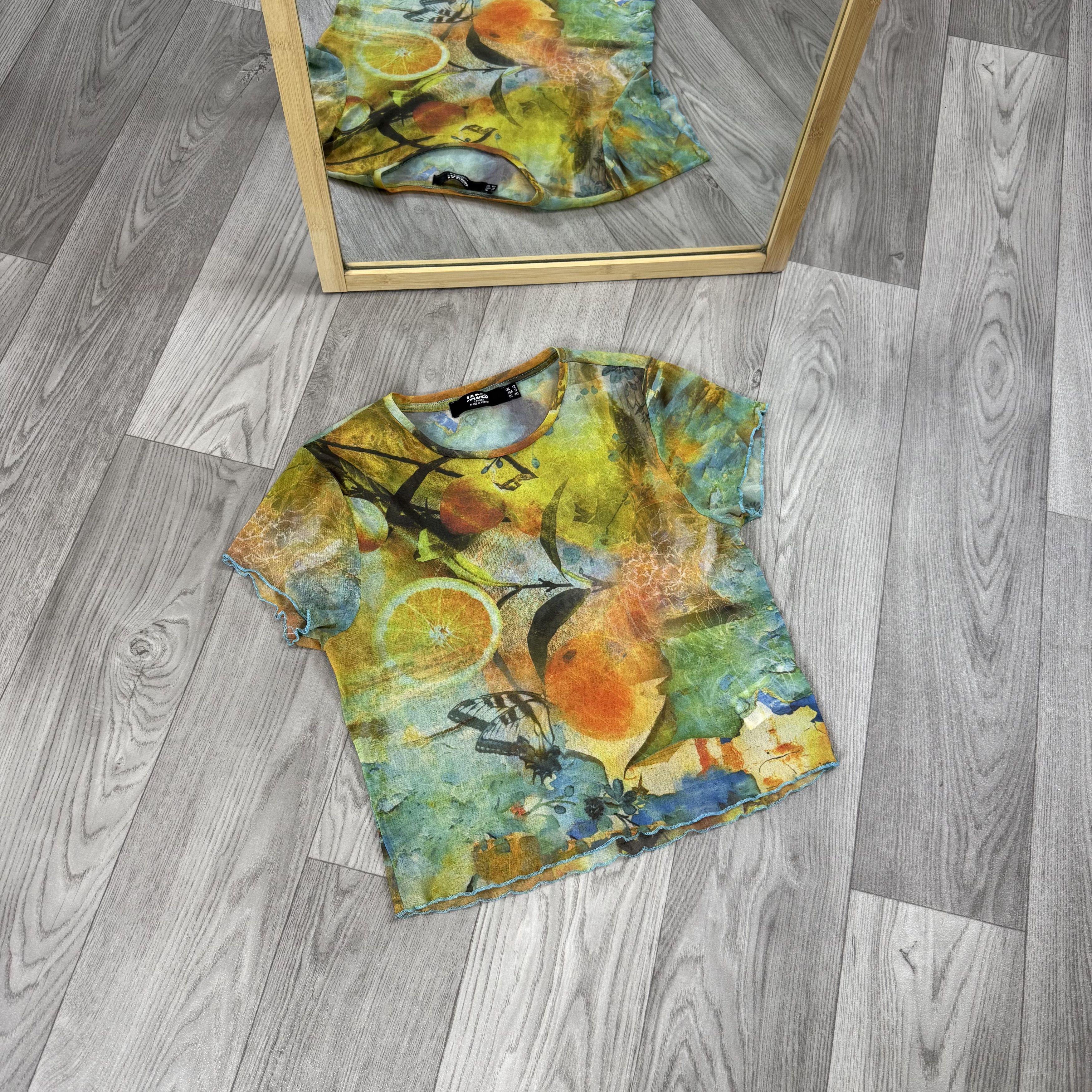 Jaded London Jaded London Mesh Avant Garde Crop Top Tee Shirt Size M / US 6-8 / IT 42-44 - 2 Thumbnail