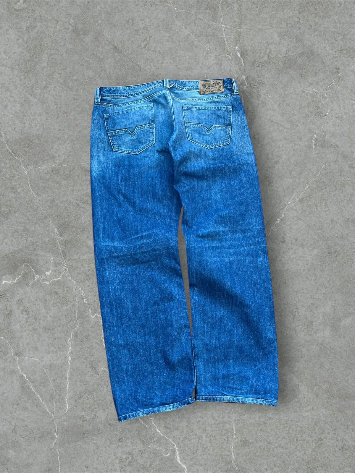 Diesel × Vintage Vintage Diesel Larkee Jeans Pants Faded Blue Italy 38x34 Size US 38 / EU 54 - 8 Thumbnail