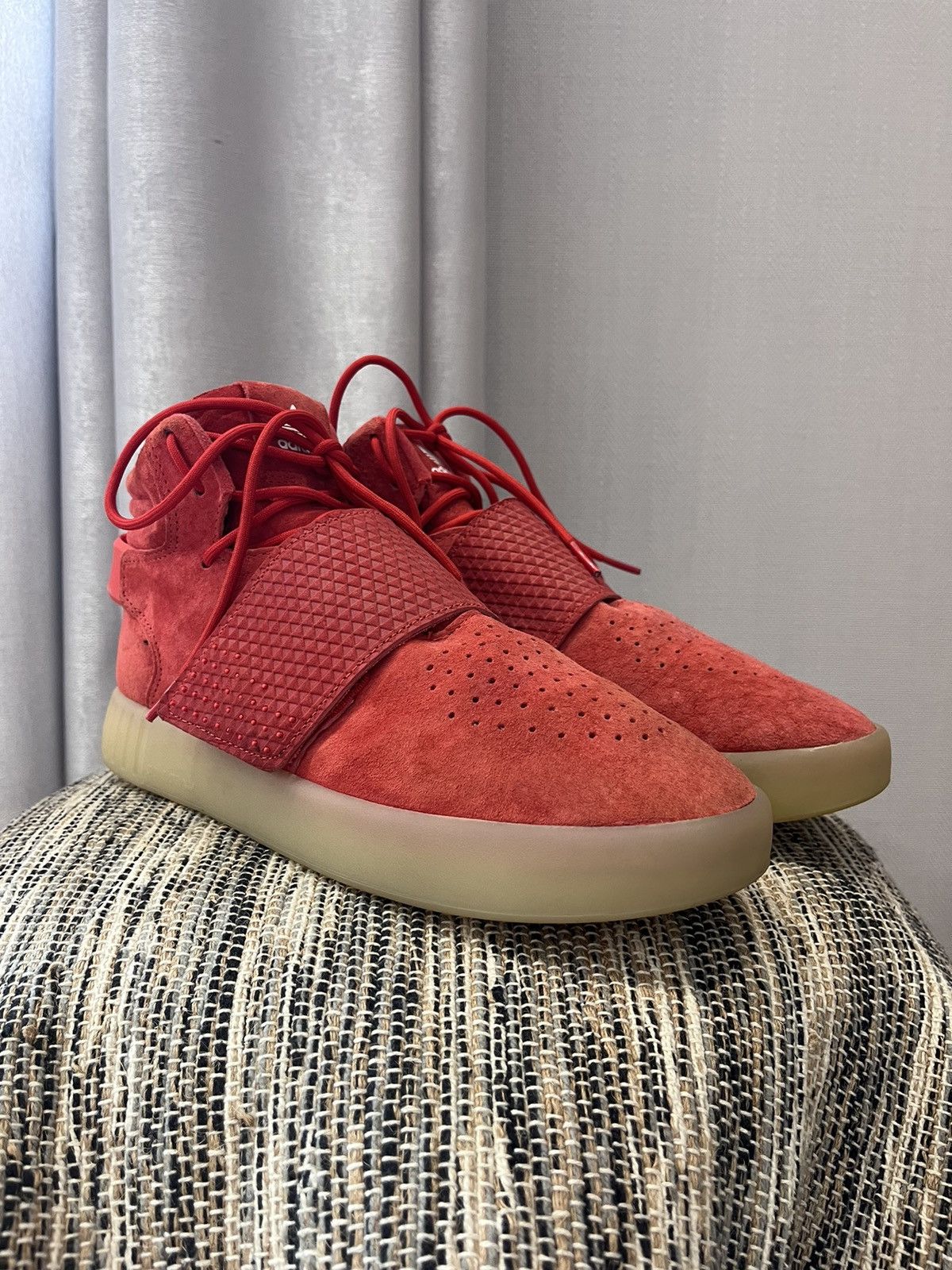 Adidas × Vintage Adidas Tubular red sneakers Size US 8 / EU 41 - 2 Thumbnail