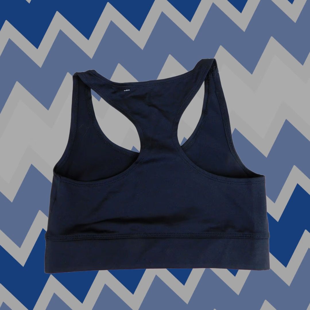 Energie Energie Black Wireless Light Support Racerback Sports Bra Small S Womens Banded Spandex Polyester Blend Formfitting Activewear Bra Size ONE SIZE - 1 Thumbnail