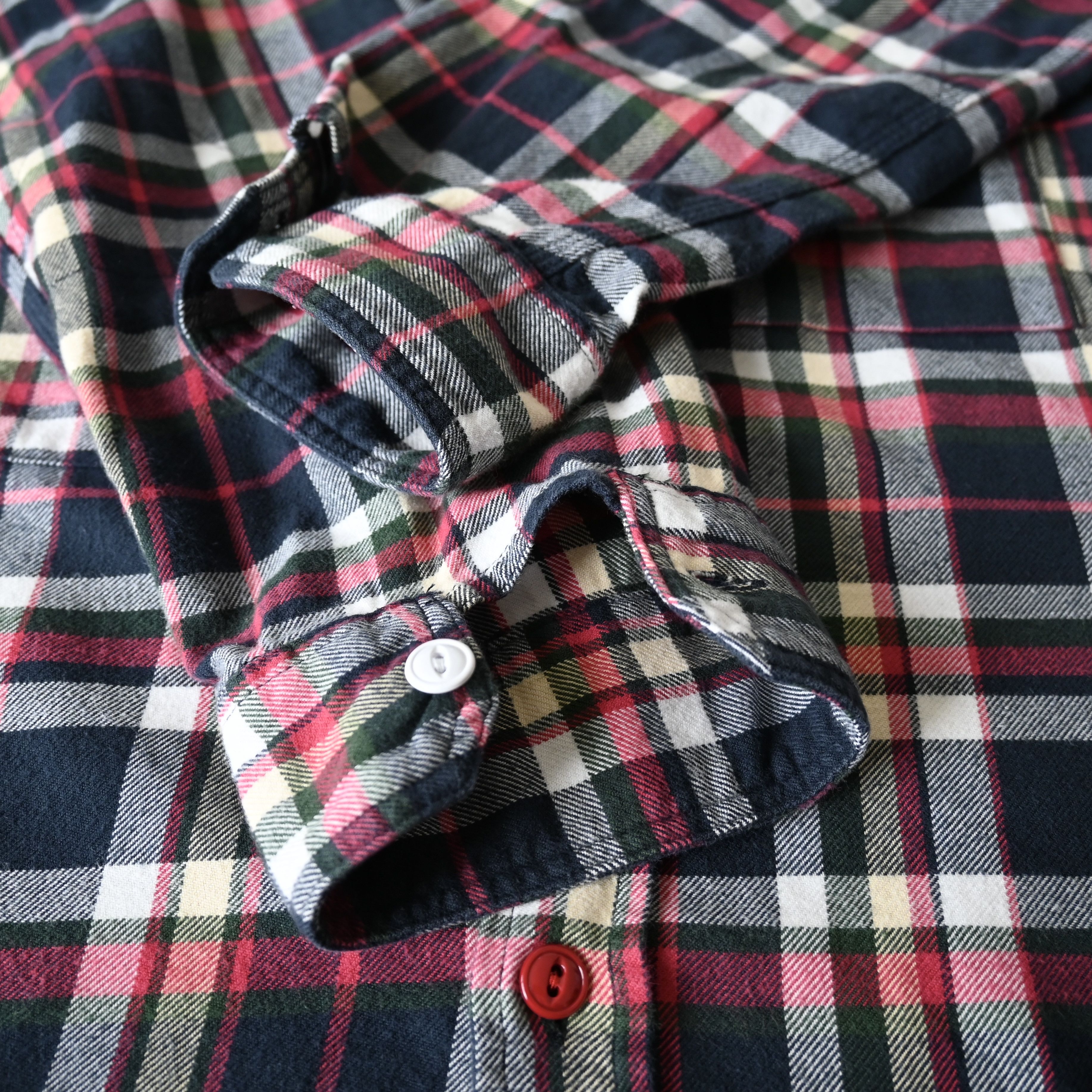 Engineered Garments VTG 2000s Engineered Garments flannel cotton work shirt Size US S / EU 44-46 / 1 - 16 Thumbnail